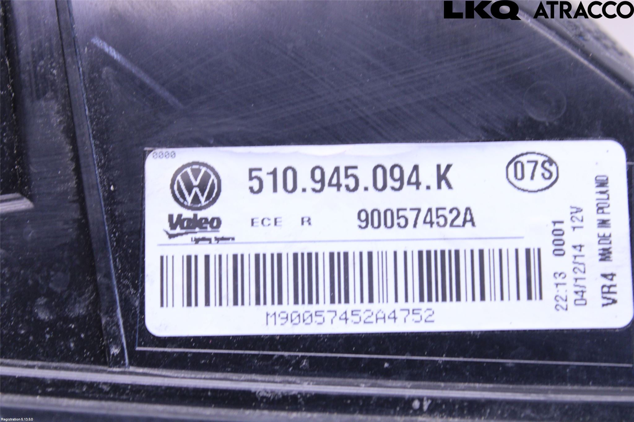 Volkswagen VW GOLF SPORTSVAN 15-20 Bakljus Lucka Hö