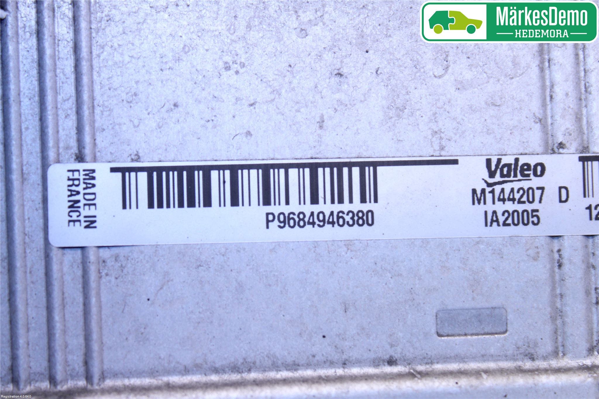 Peugeot 508 11-18 Laddluft-Intercooler Kyl