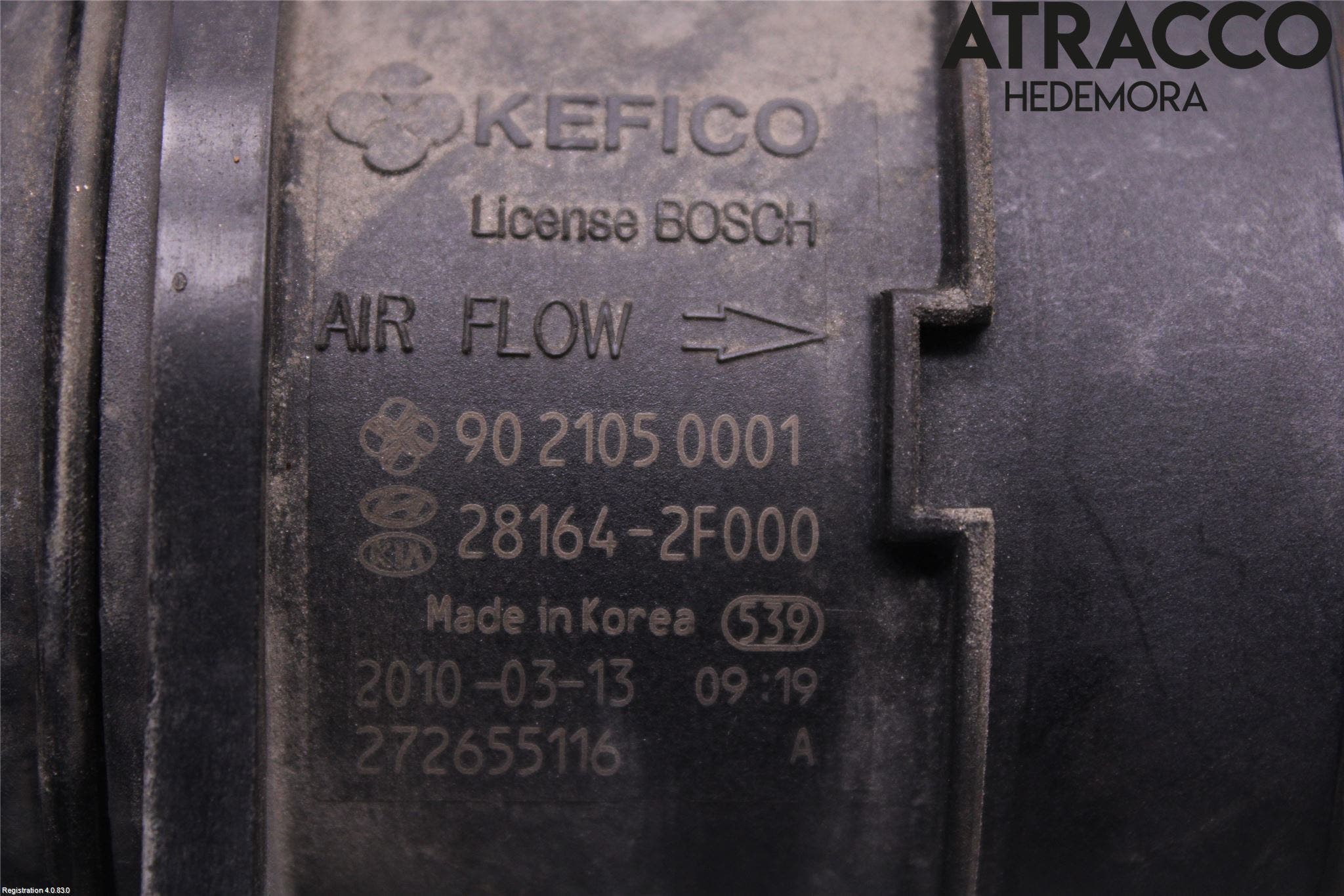 Kia SPORTAGE (SL) 11-15 Injluftmassamätare