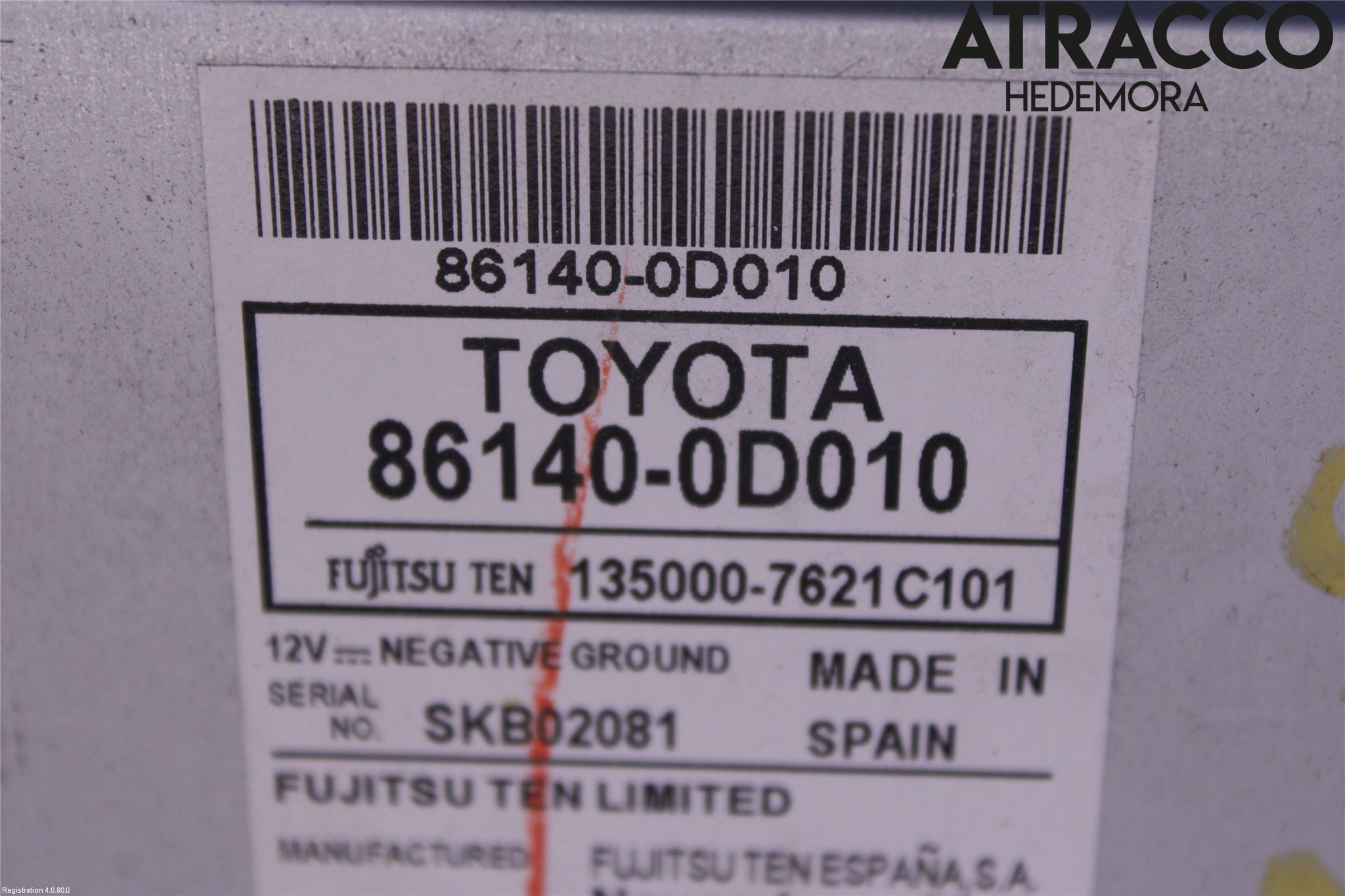 Toyota YARIS XP130 12-14 Cd Radio - Multimediapanel