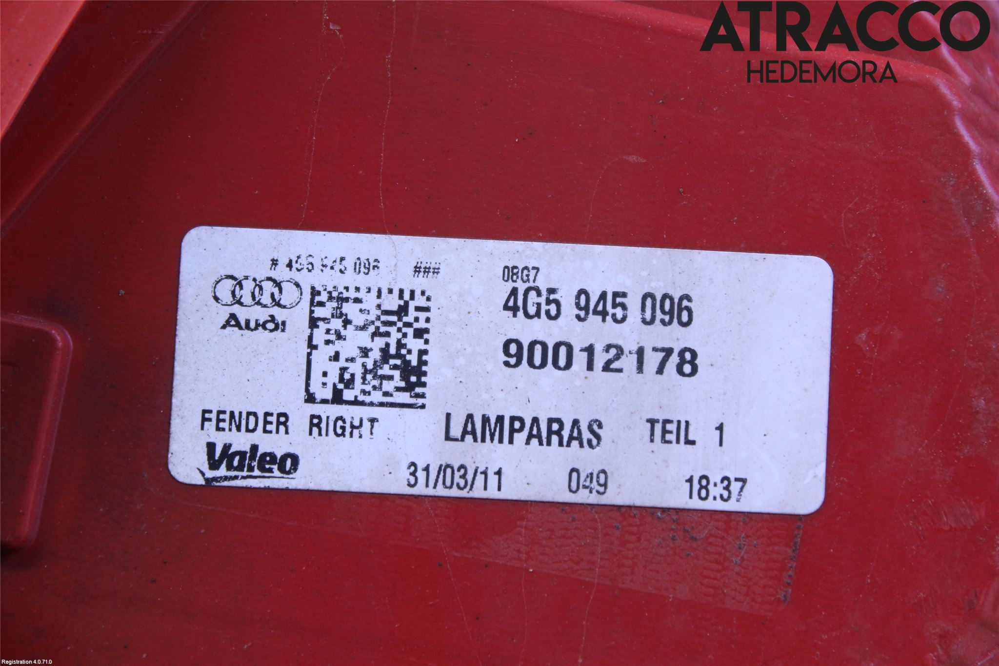 Audi A6/S6 4G 11-18 Bakljus Höger