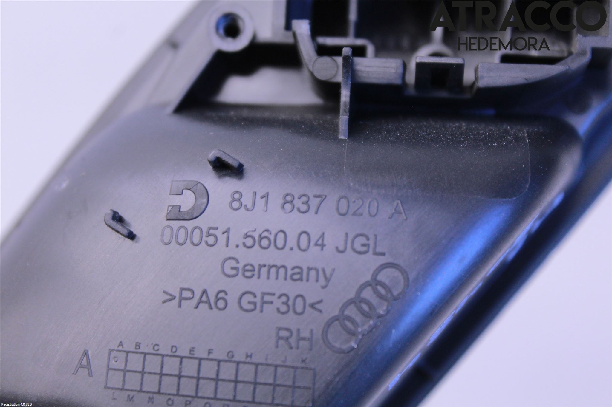 Audi TT/TTS 07-14 Dörrhandtag Inre Hö