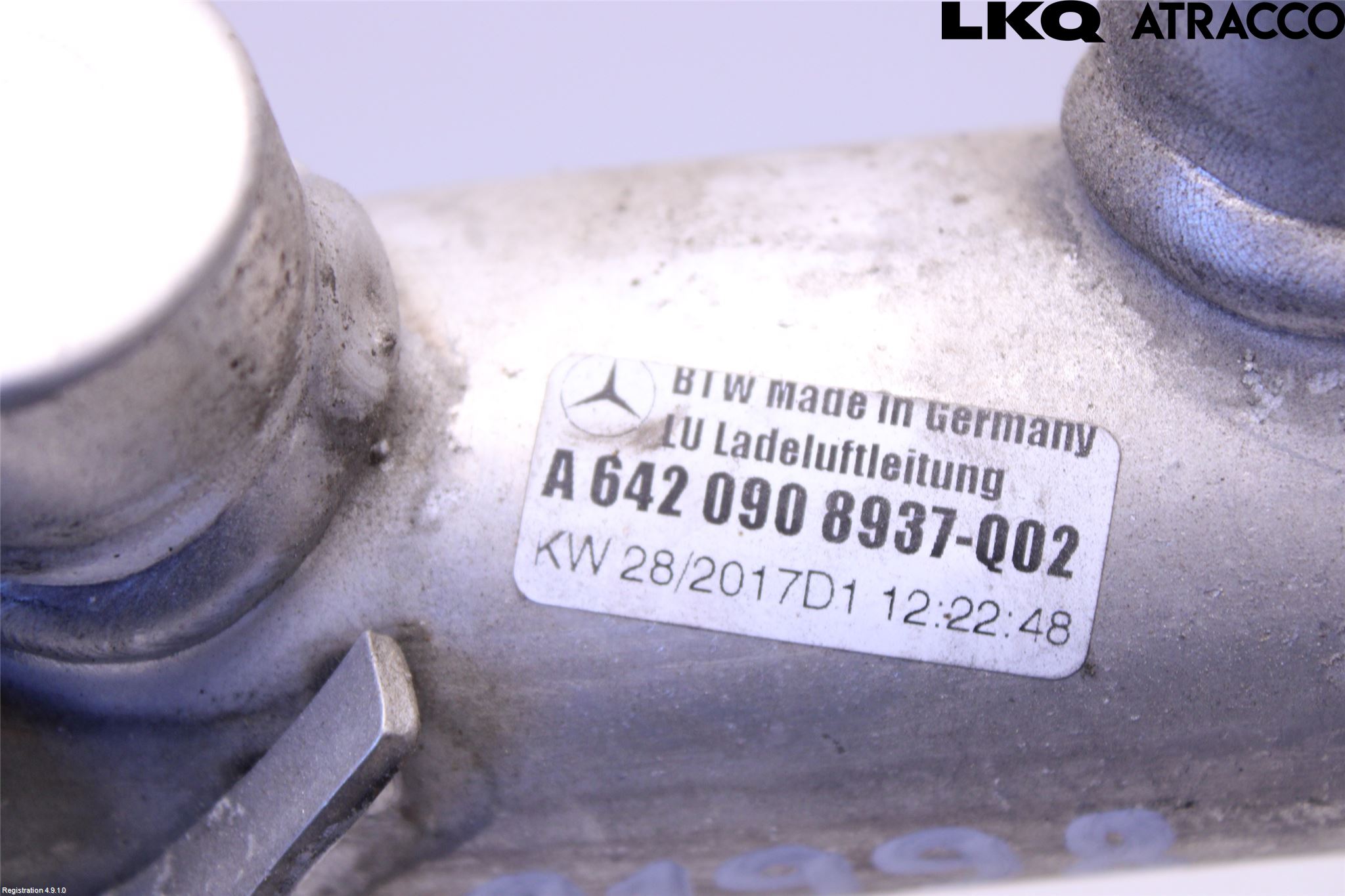 Mercedes-Benz MB ML/GLE-KLASS (W166) 12-18 Laddluft-Intercoolerrör
