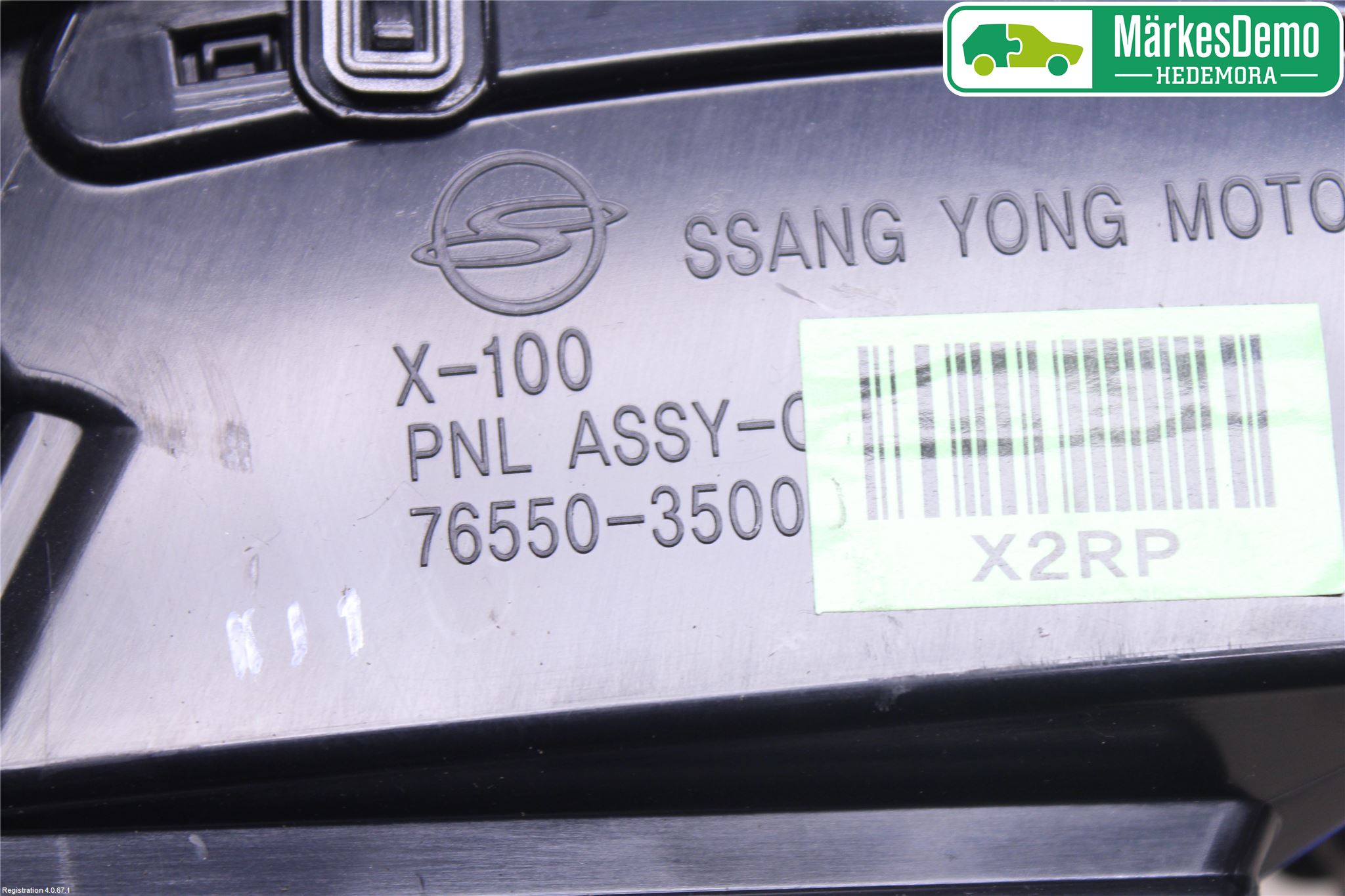 SsangYong SSANG YONG TIVOLI 17- Defrosterkanal-Munstycke