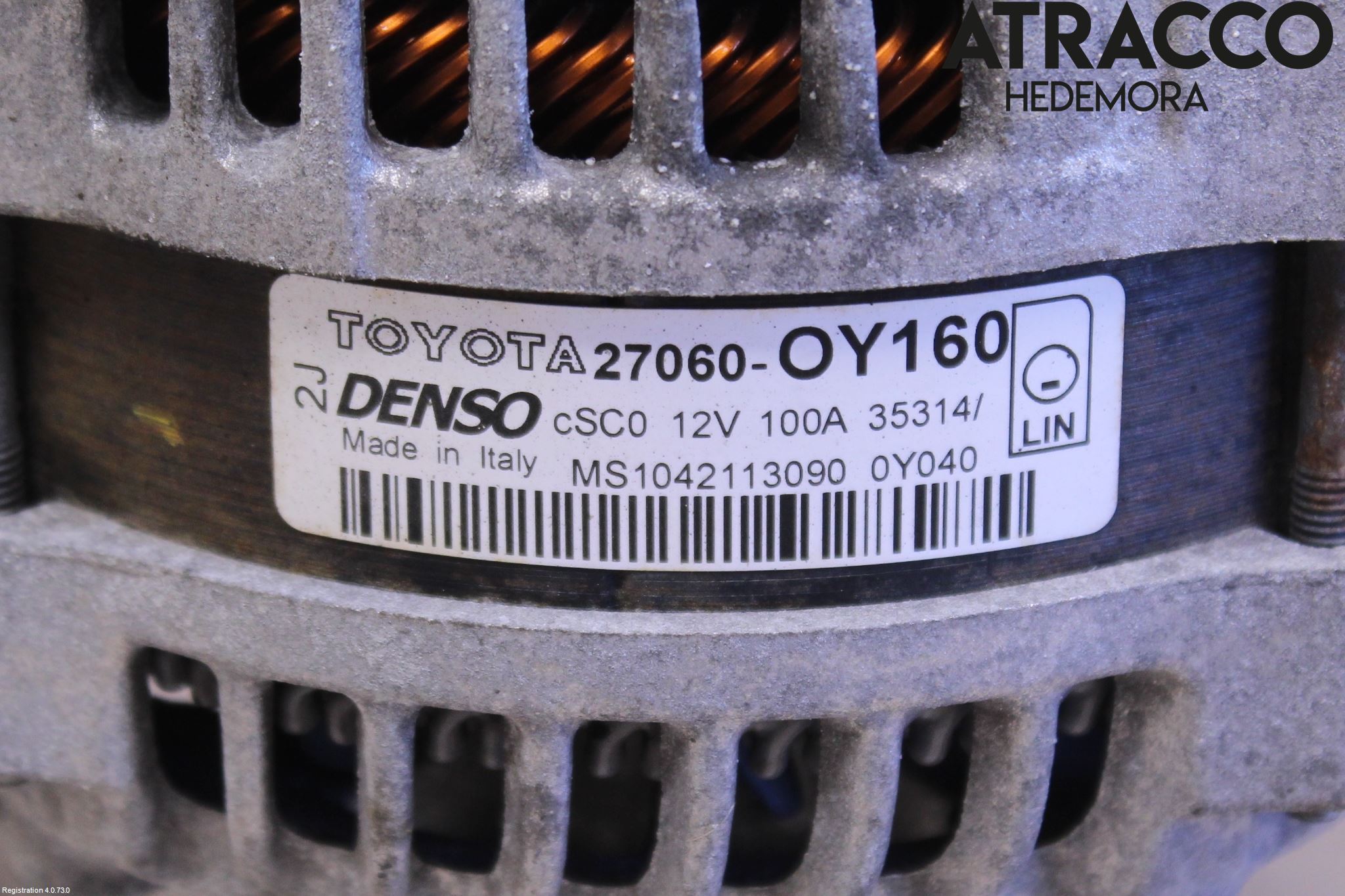 Toyota YARIS XP130 15-20 Generator