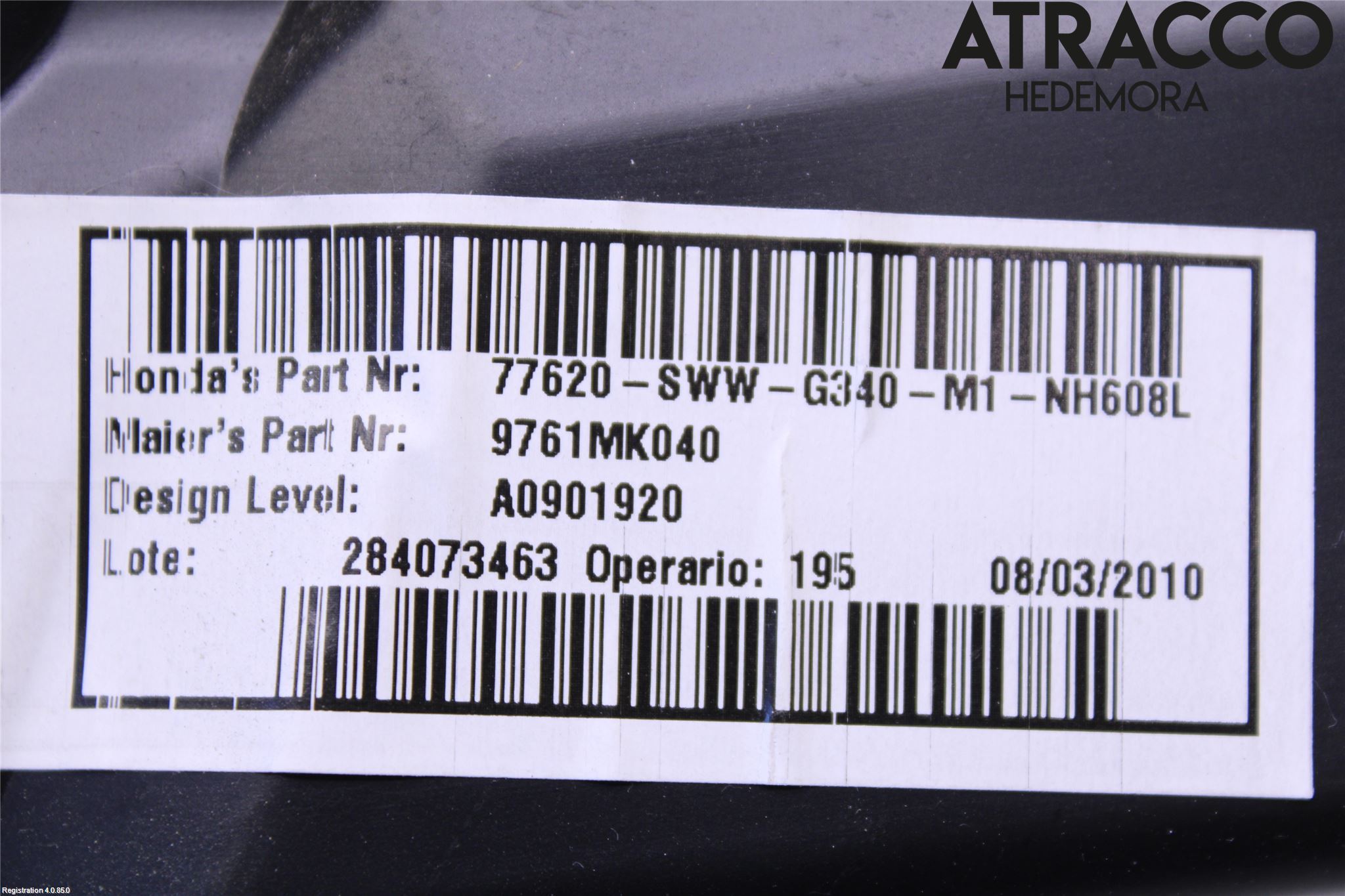 Honda CR-V 07-12 Defrosterkanal-Munstycke