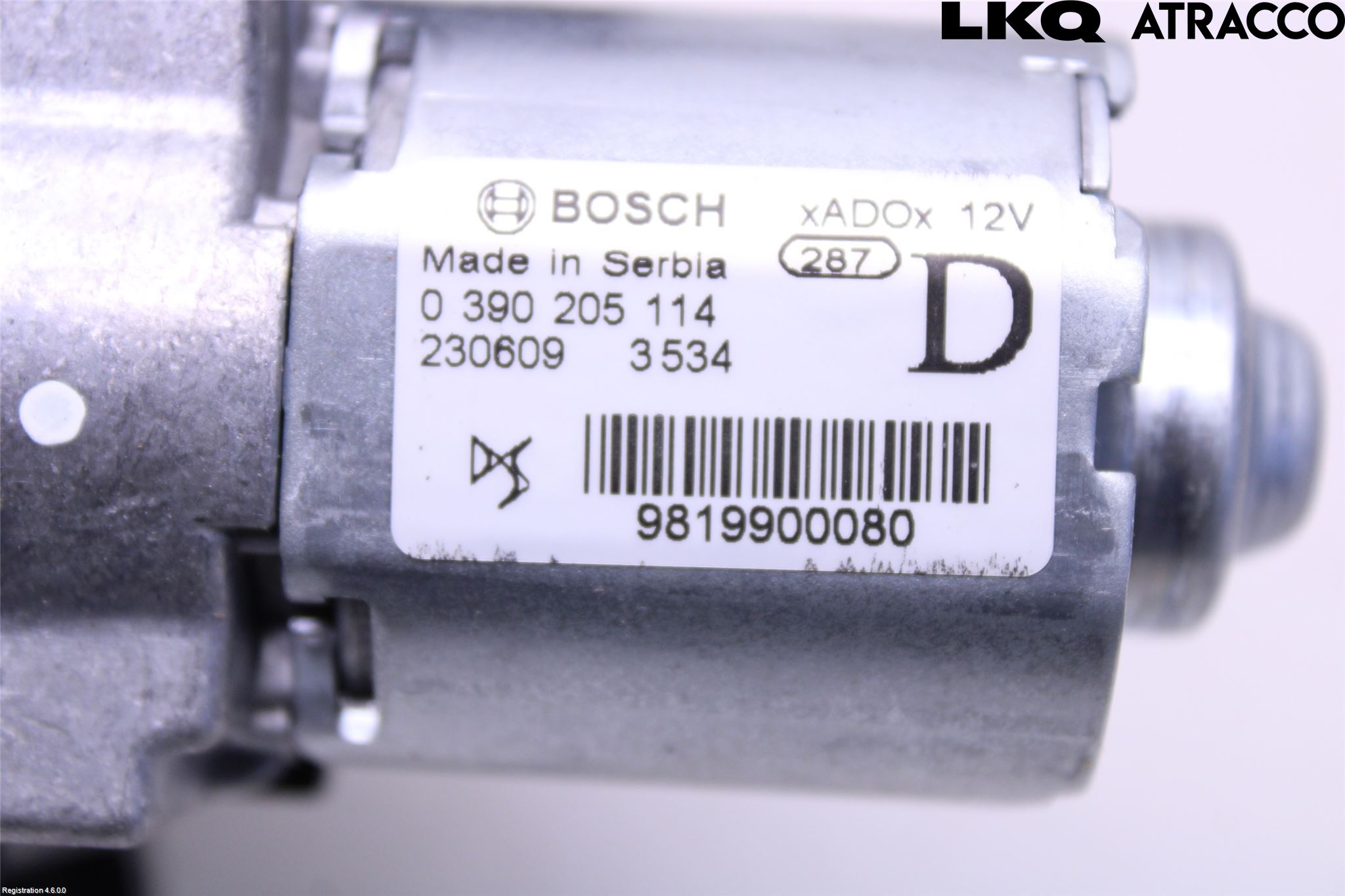 Peugeot 2008/E-2008 20- Torkarmotor Baklucka