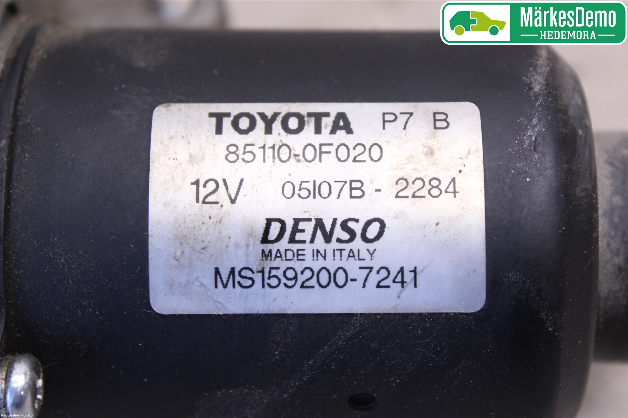 Toyota COROLLA VERSO 04-07 Torkarmotor Vindruta