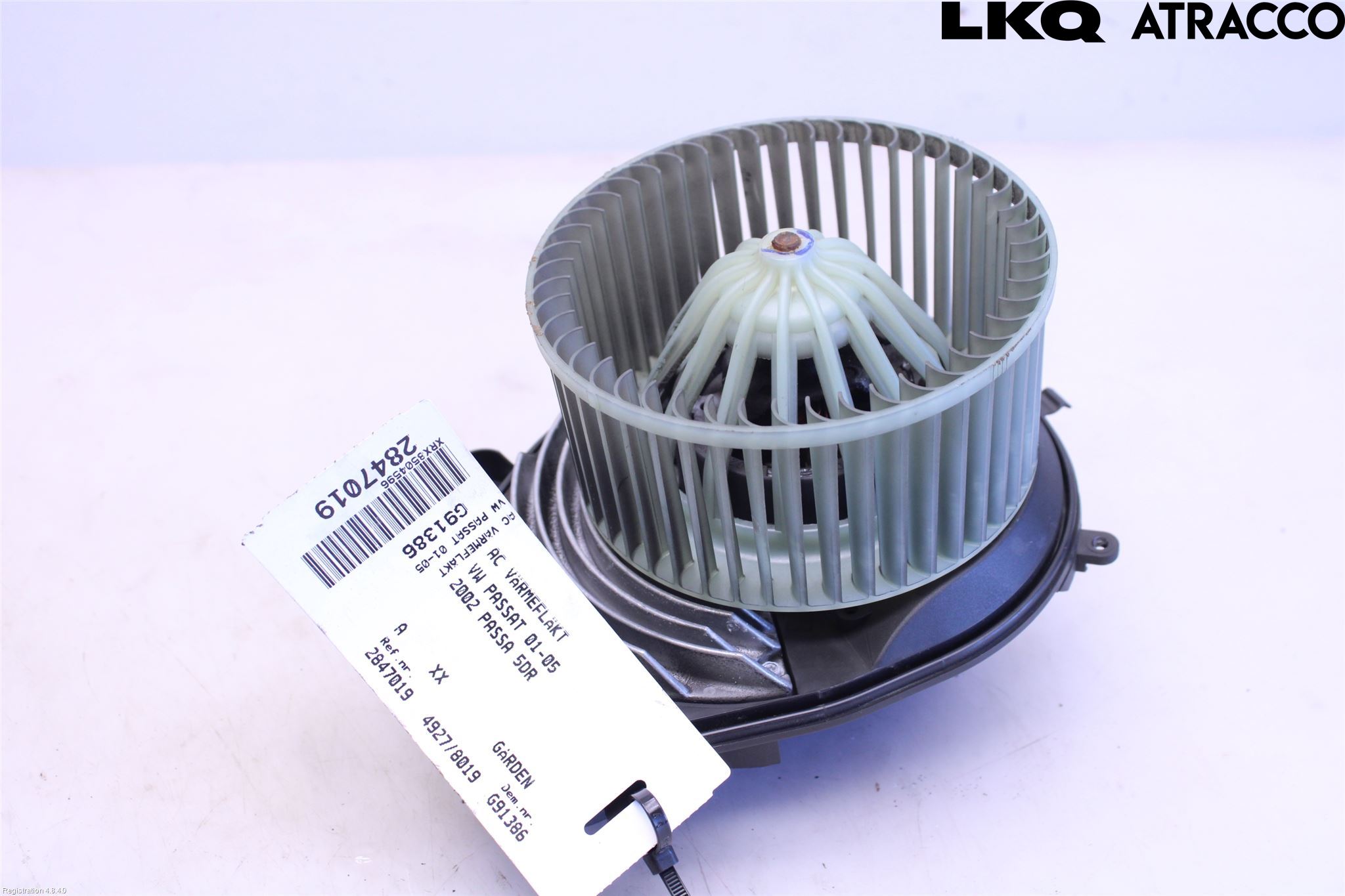 Volkswagen VW PASSAT 01-05 Ac Värmefläkt