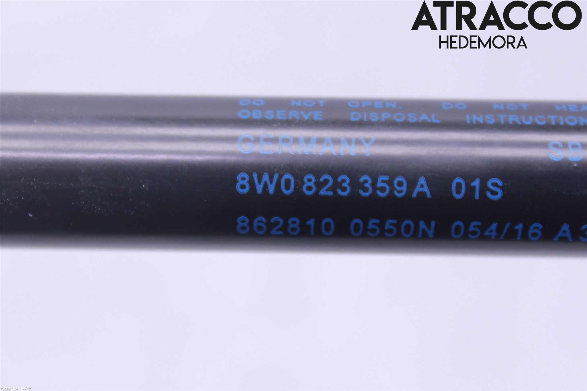 Audi A4/S4 B9 16-19 Gasfjäder Motorhuv