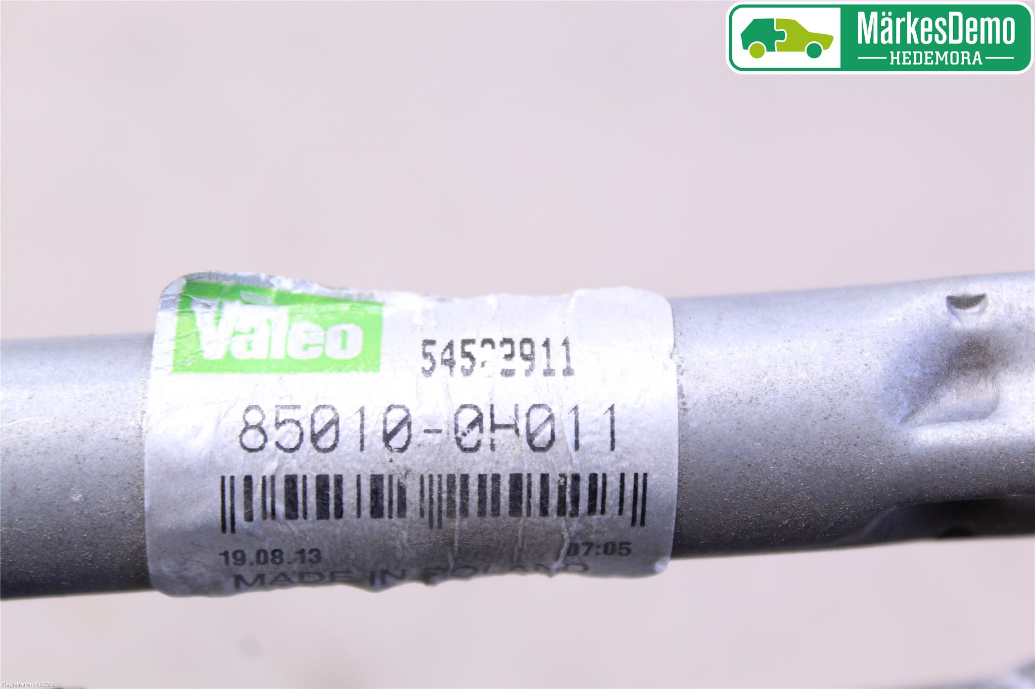 Toyota AYGO 06-14 Torkarmekanism Vindruta