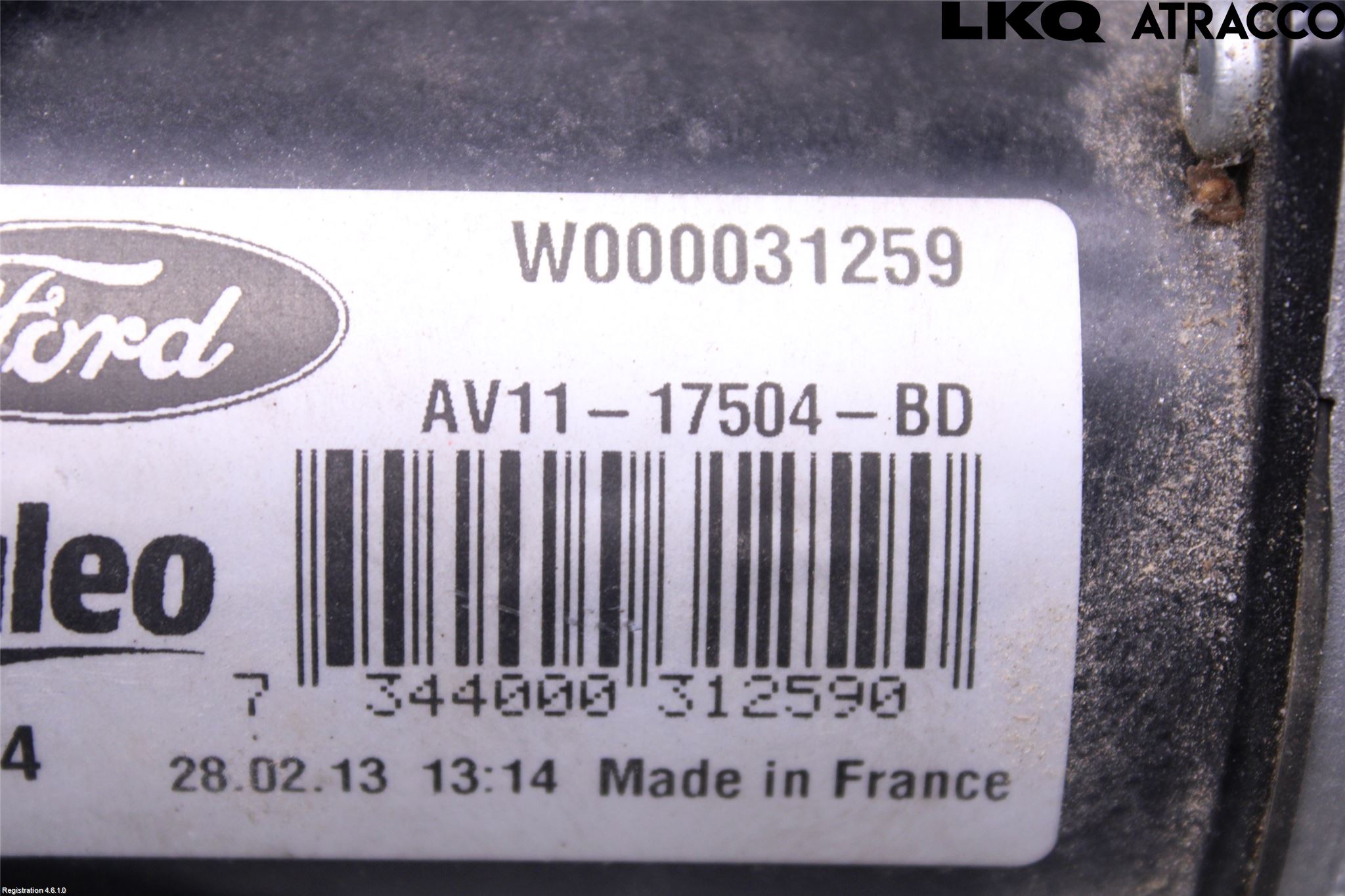 Ford B-MAX 12-17 Torkarmotor Vindruta