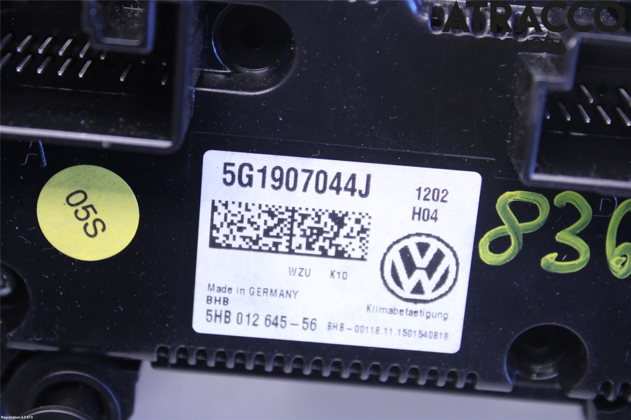 Volkswagen VW PASSAT 15-19 Ac Styrenhet Ac Manöveren