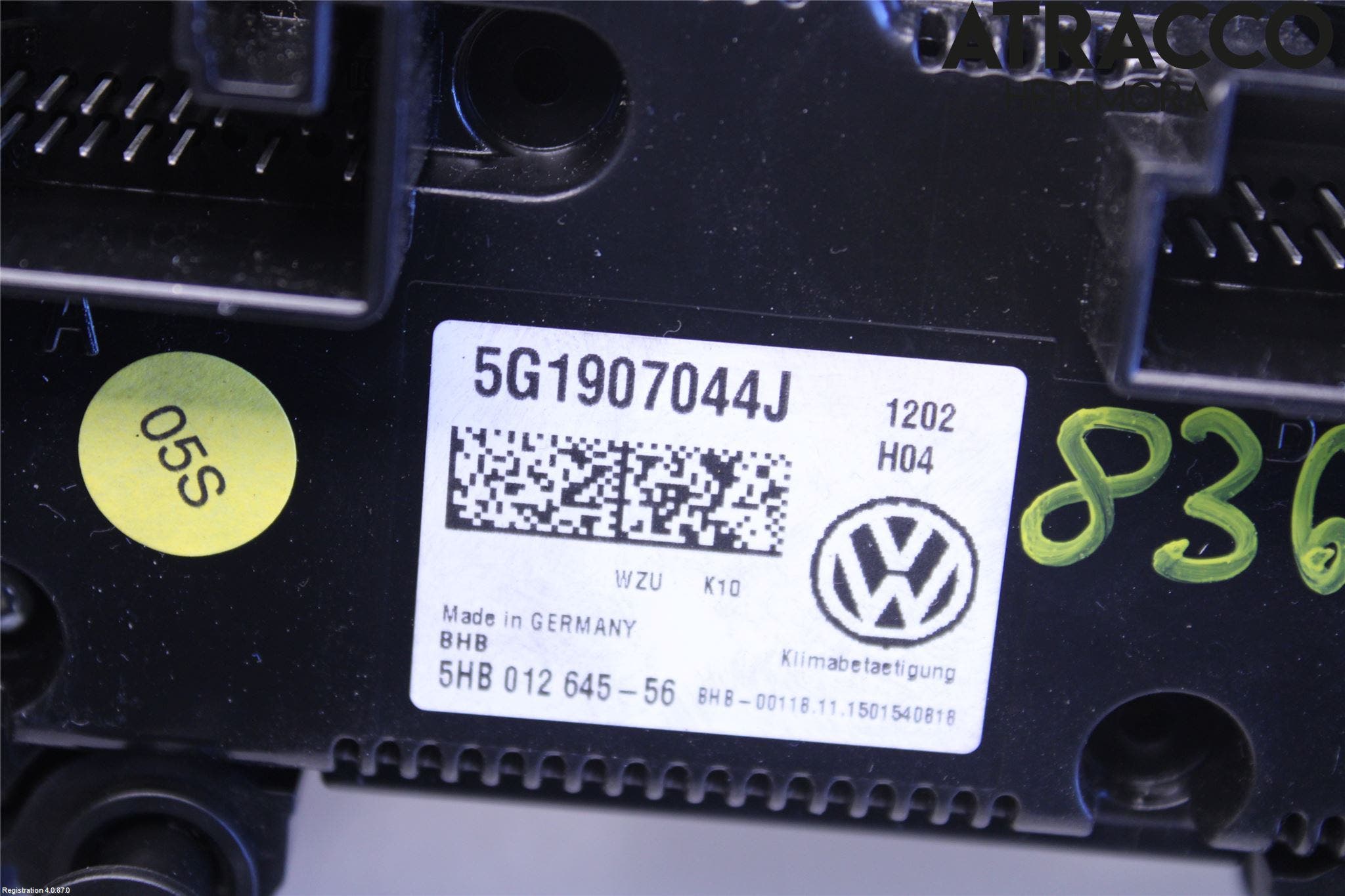 Volkswagen VW PASSAT 15-19 Ac Styrenhet Ac Manöveren