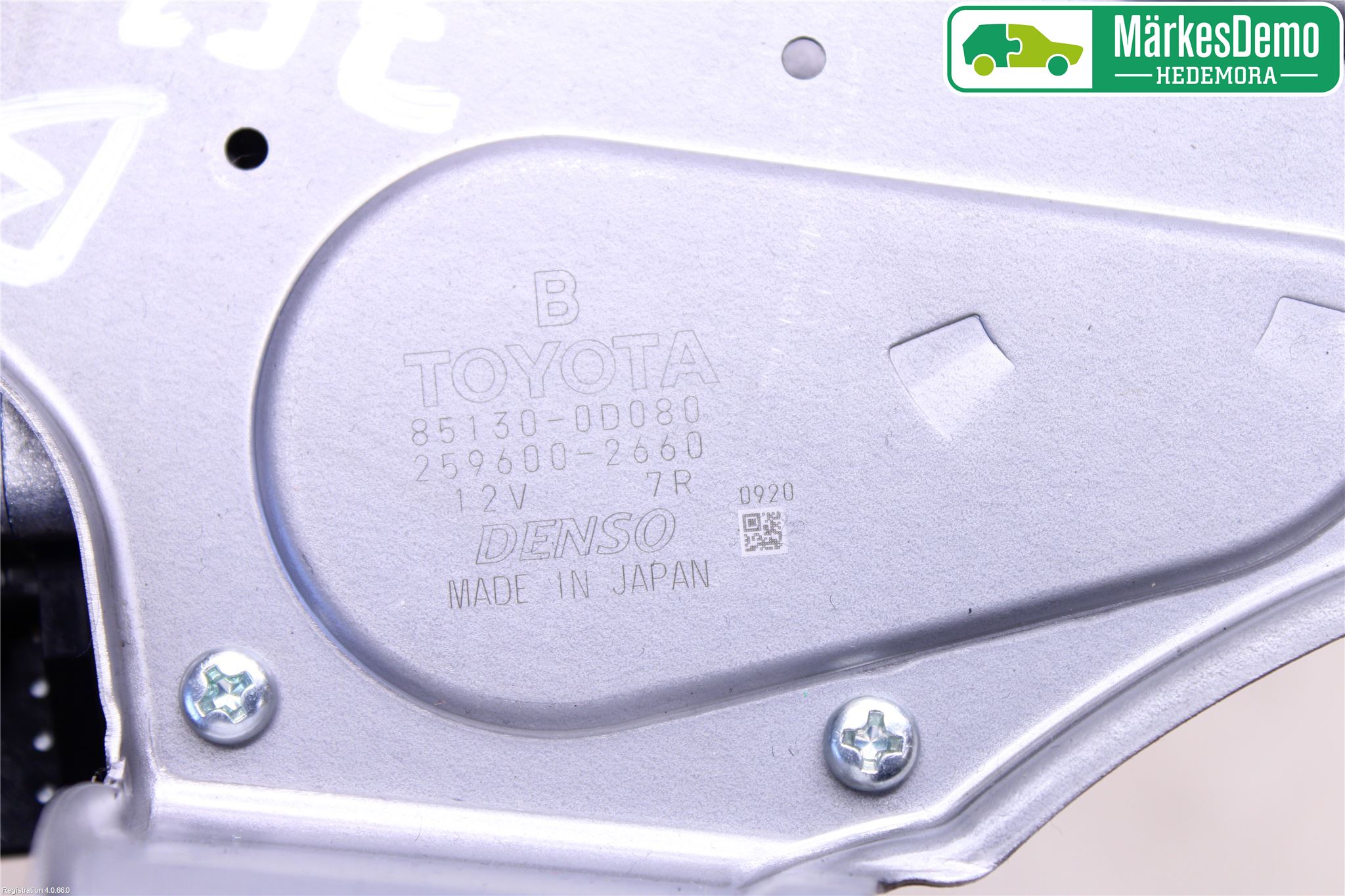 Toyota YARIS XP130 15-20 Torkarmotor Baklucka