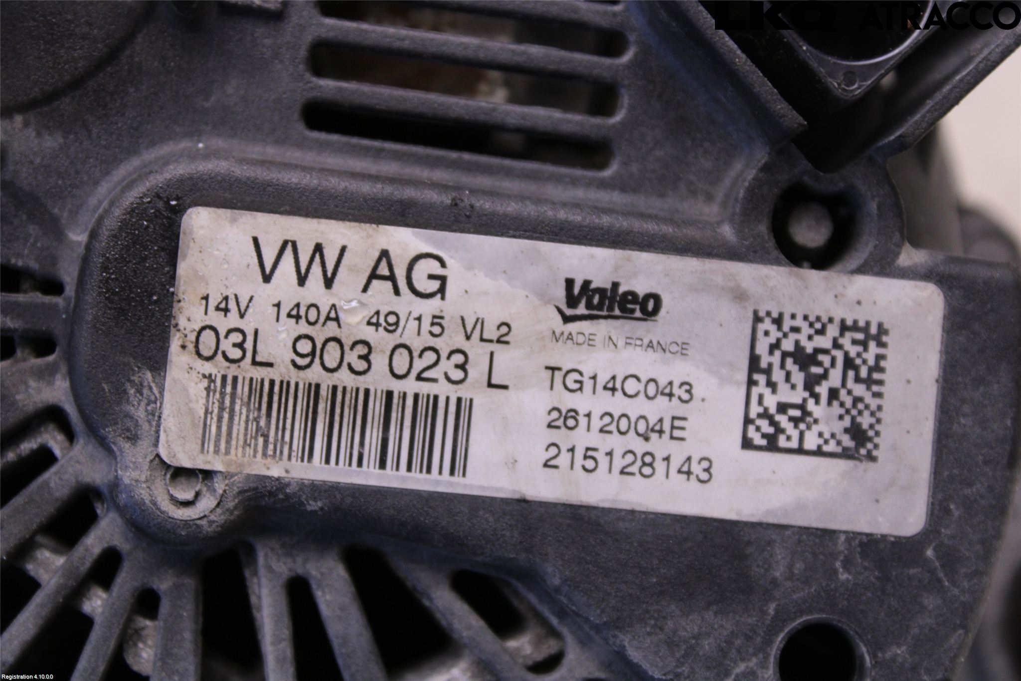 Volkswagen VW TIGUAN 07-16 Generator