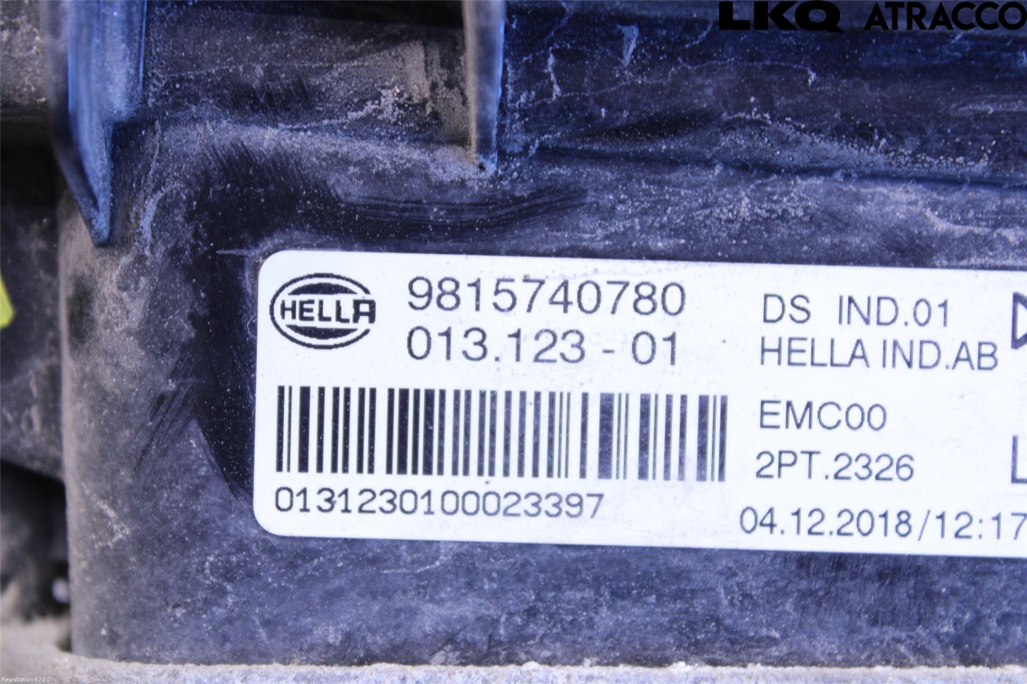 Citroen DS 7 CROSSBACK 19-23 Positionsljus Fram Vä