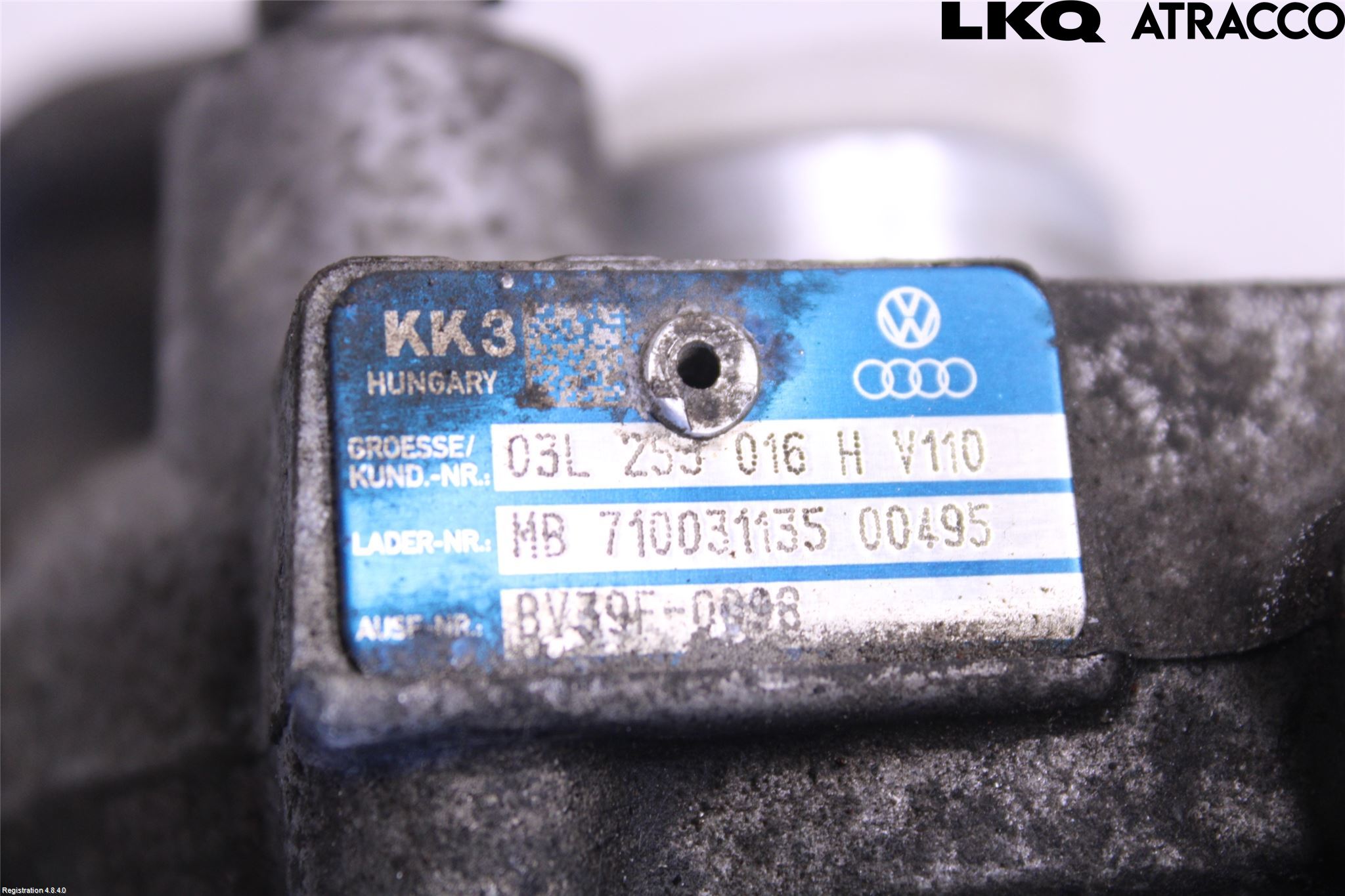 Volkswagen VW POLO 10-17 Turboaggregat