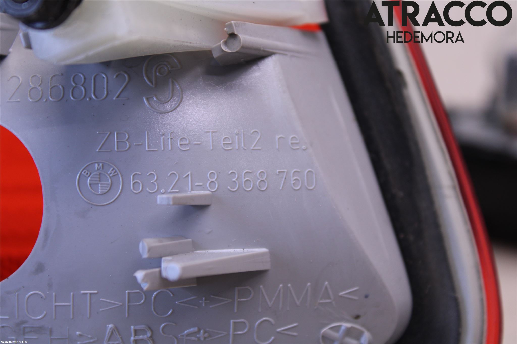 BMW 3 E46      98-05 Bakljus Lucka Hö