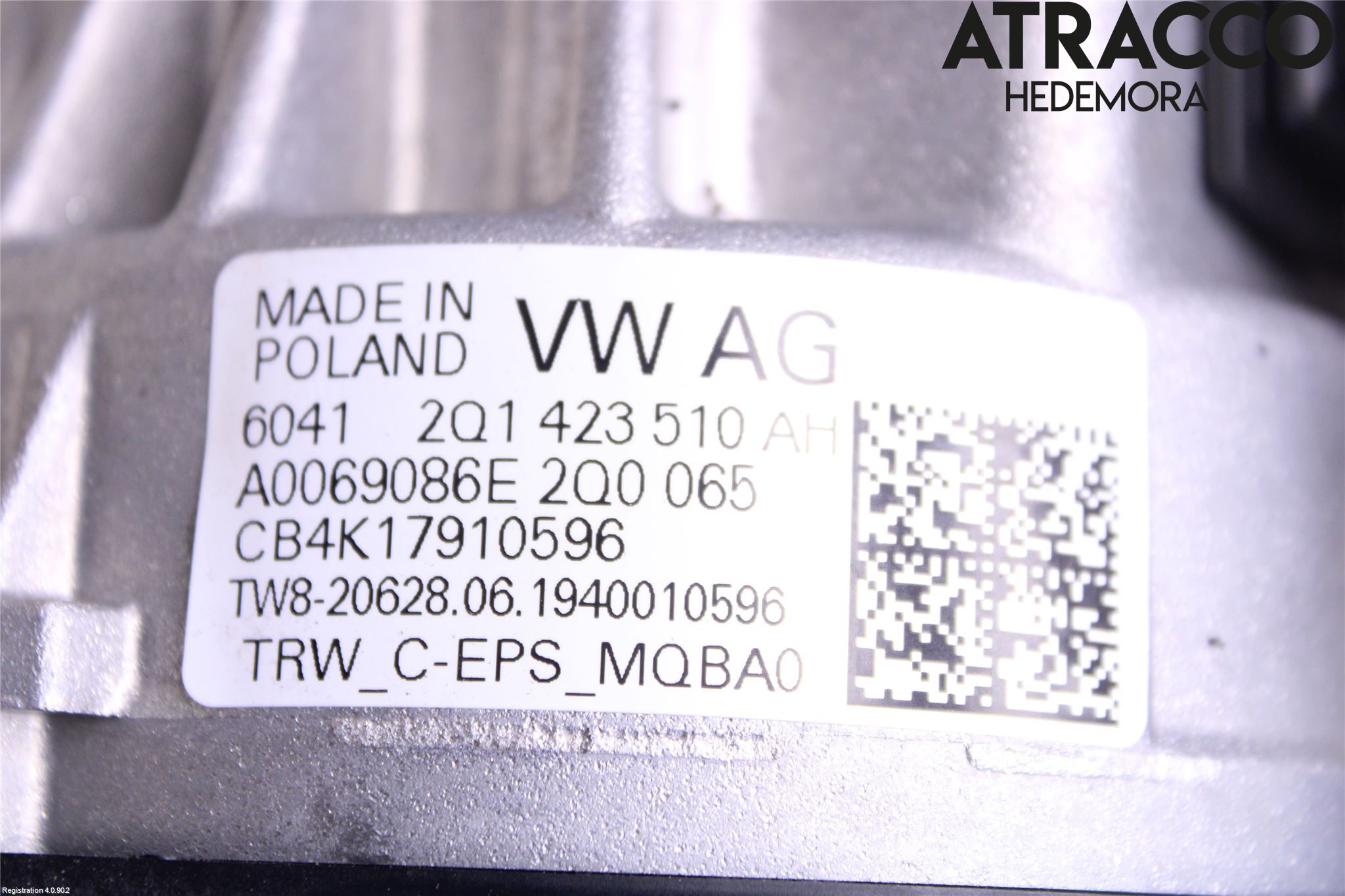 Volkswagen VW POLO VI 18->> Rattaxelagg Med Inb Servo