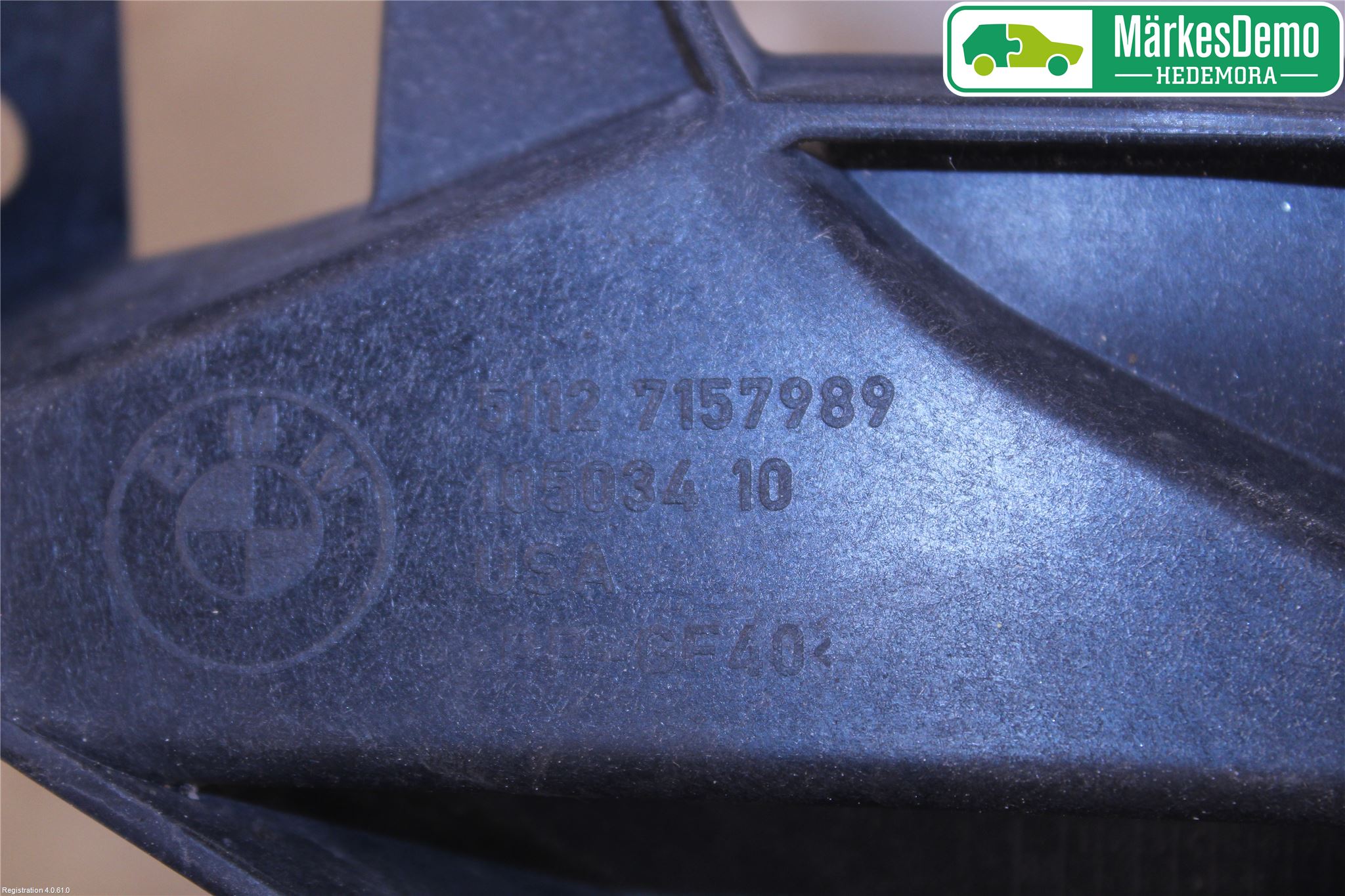 BMW X6 E71/E72   08-14 Skärmfäste Fram Vä