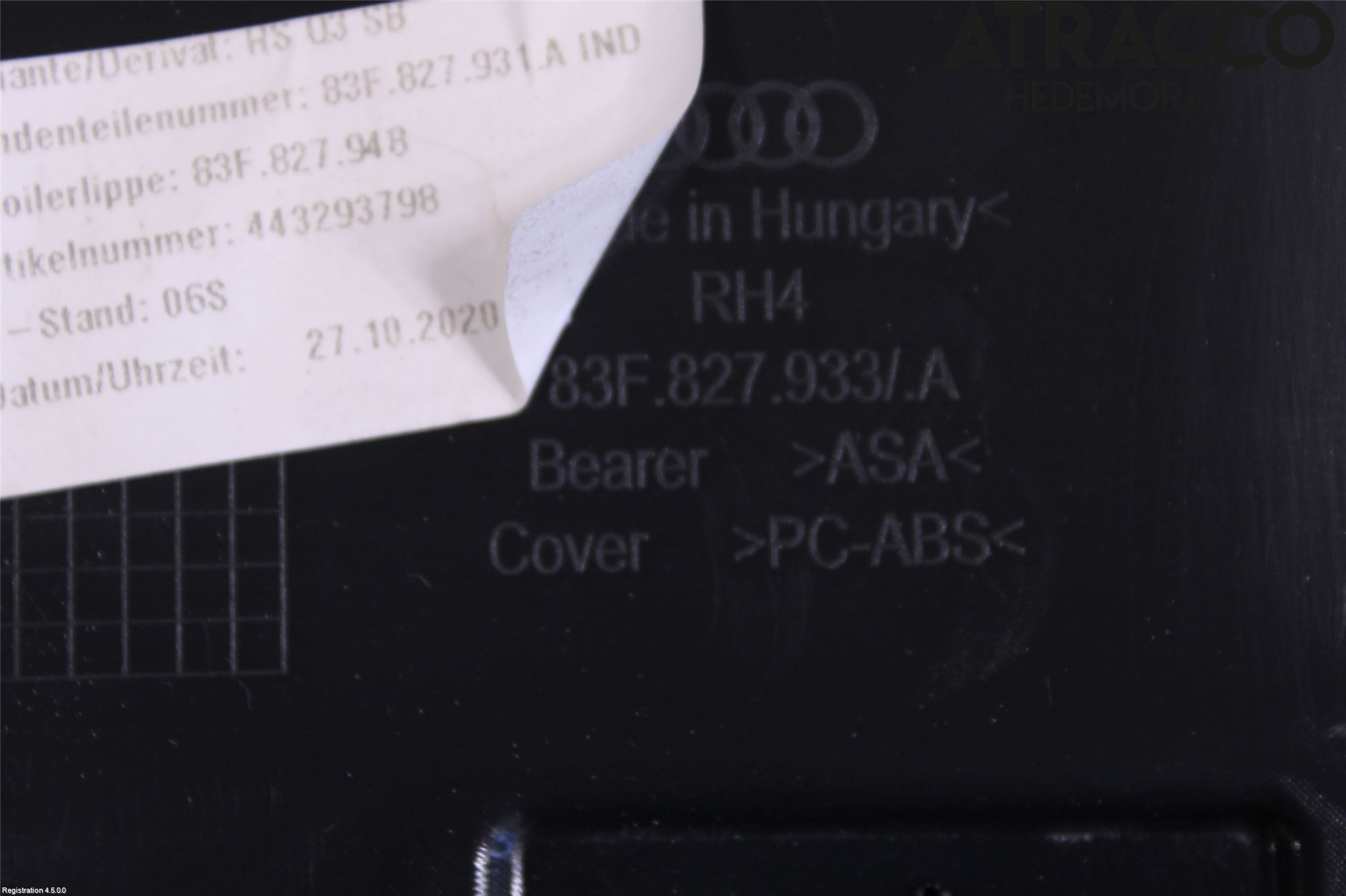 Audi Q3 F3 19- Spoiler Baklucka