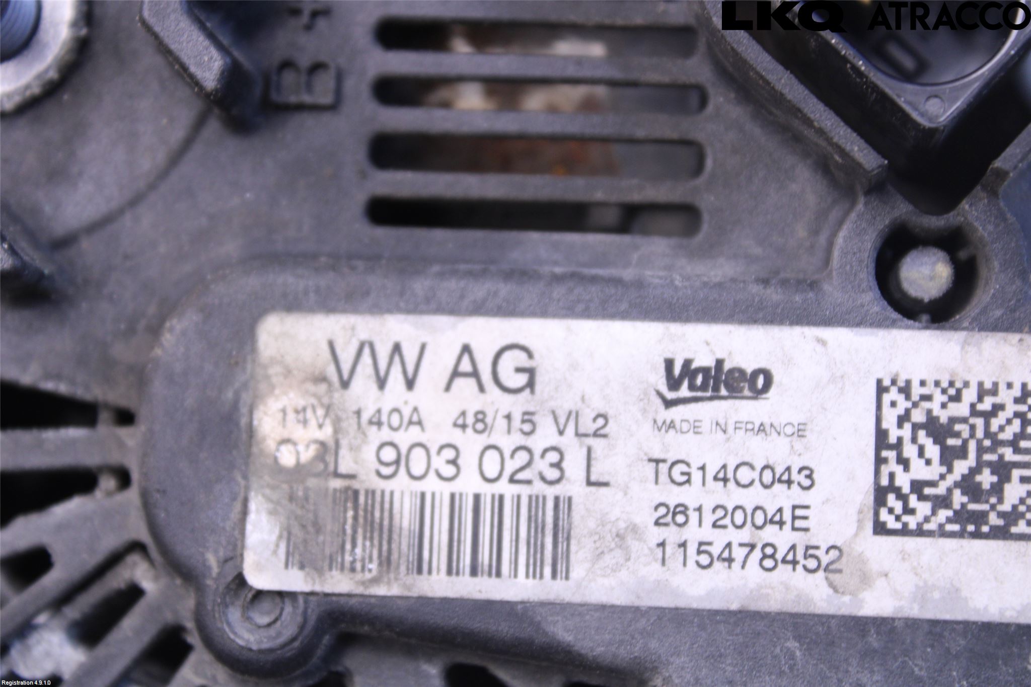 Volkswagen VW PASSAT 15-19 Generator