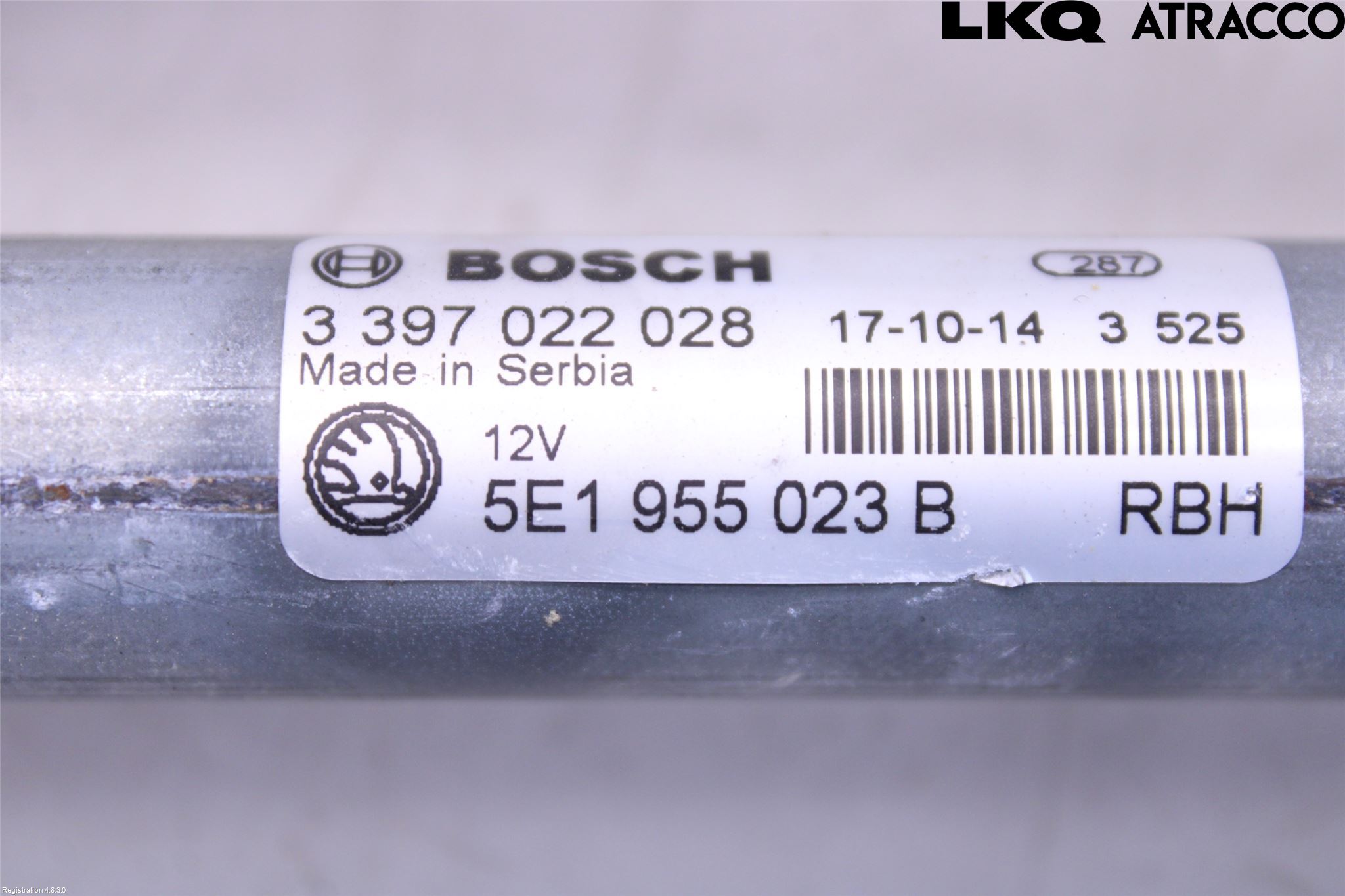 Skoda OCTAVIA (5E) 13-20 Torkarmekanism Vindruta