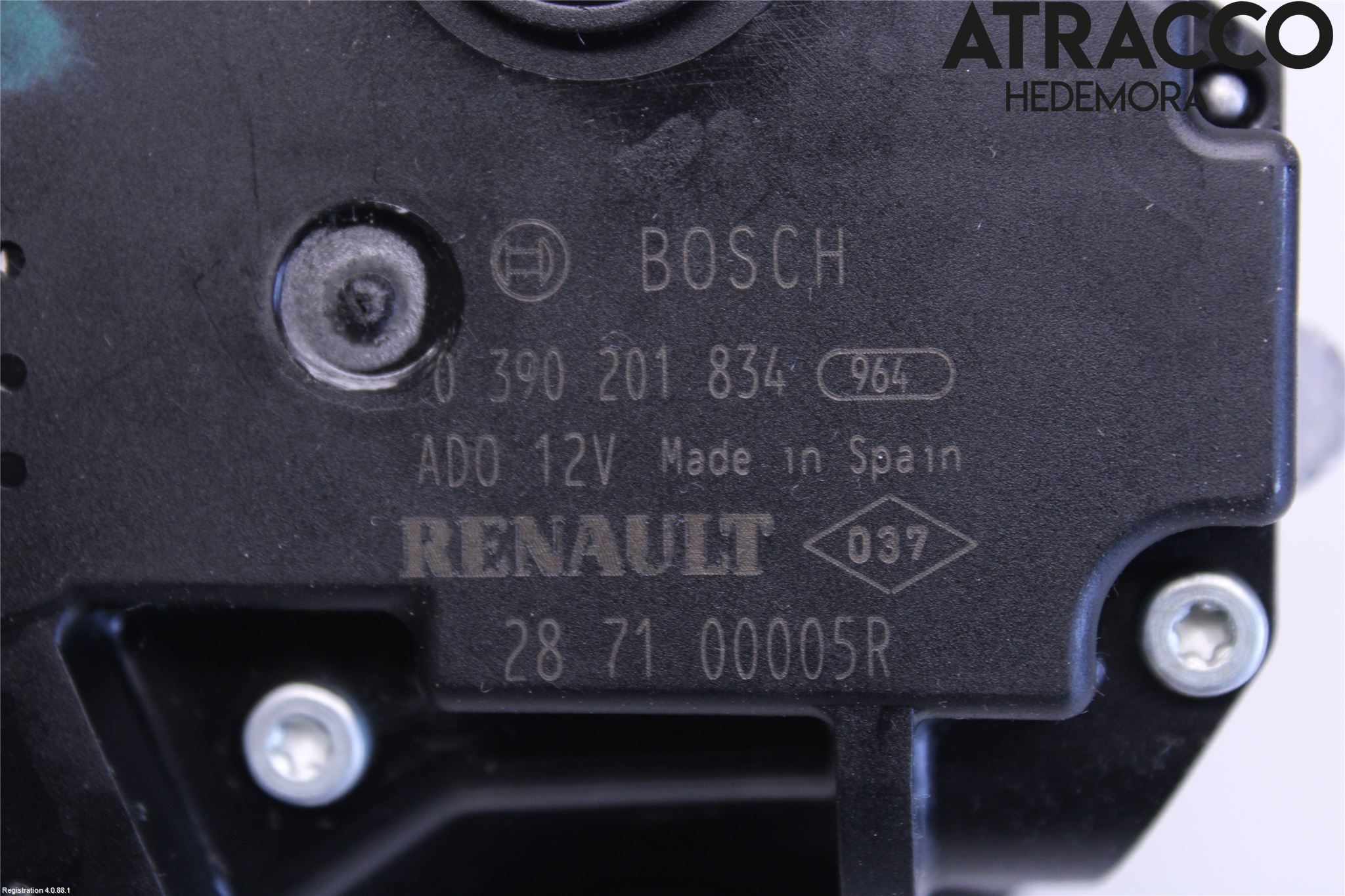 Renault MEGANE III 09-15 Torkarmotor Baklucka