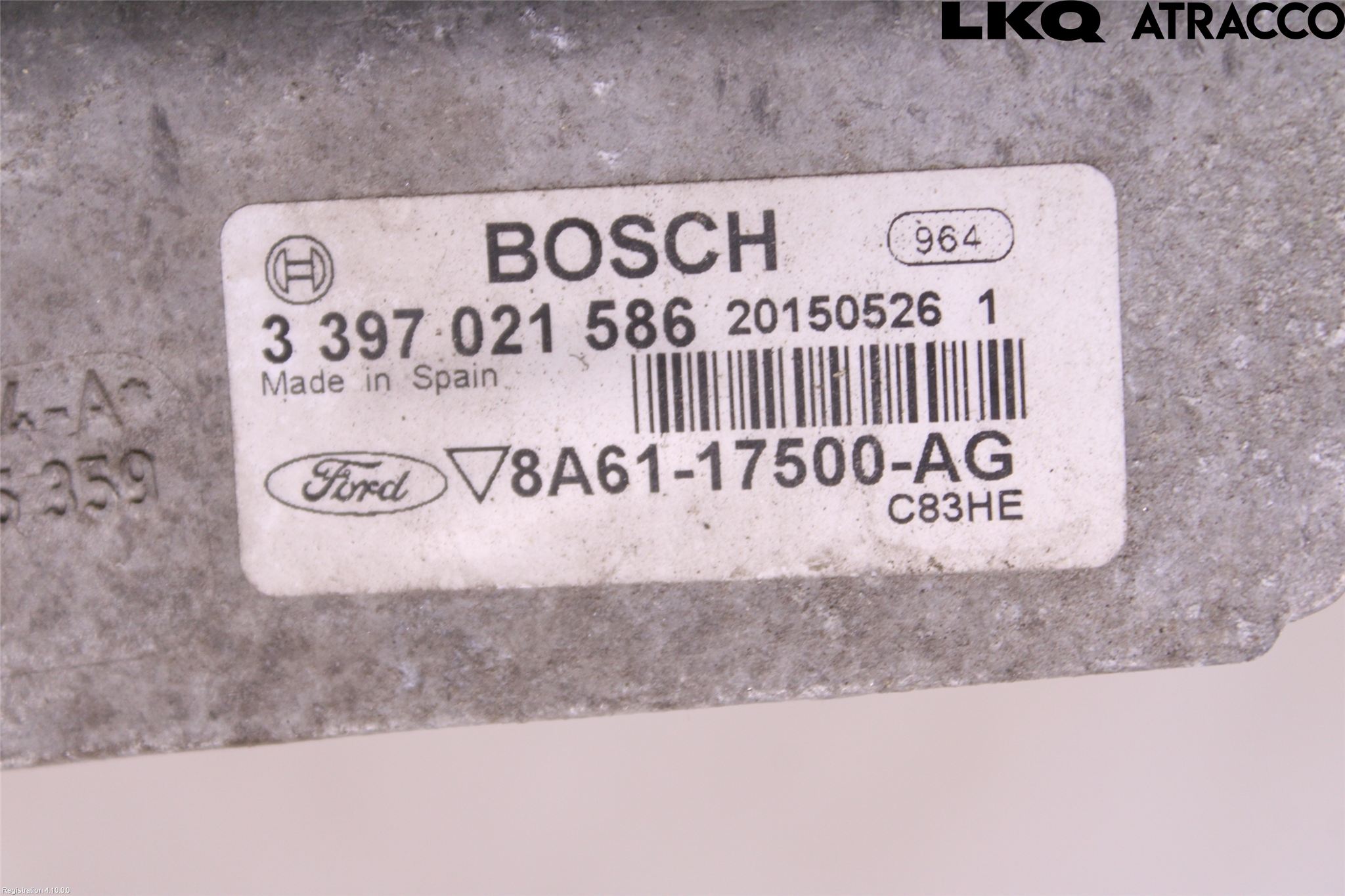 Ford FIESTA 13-17 Torkarmekanism Vindruta