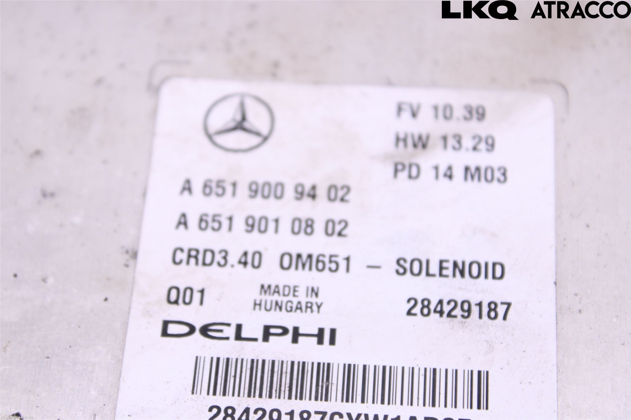 Mercedes-Benz MB B-KLASS (W246/W242) 12-19 Styrenhet Inspump Diesel