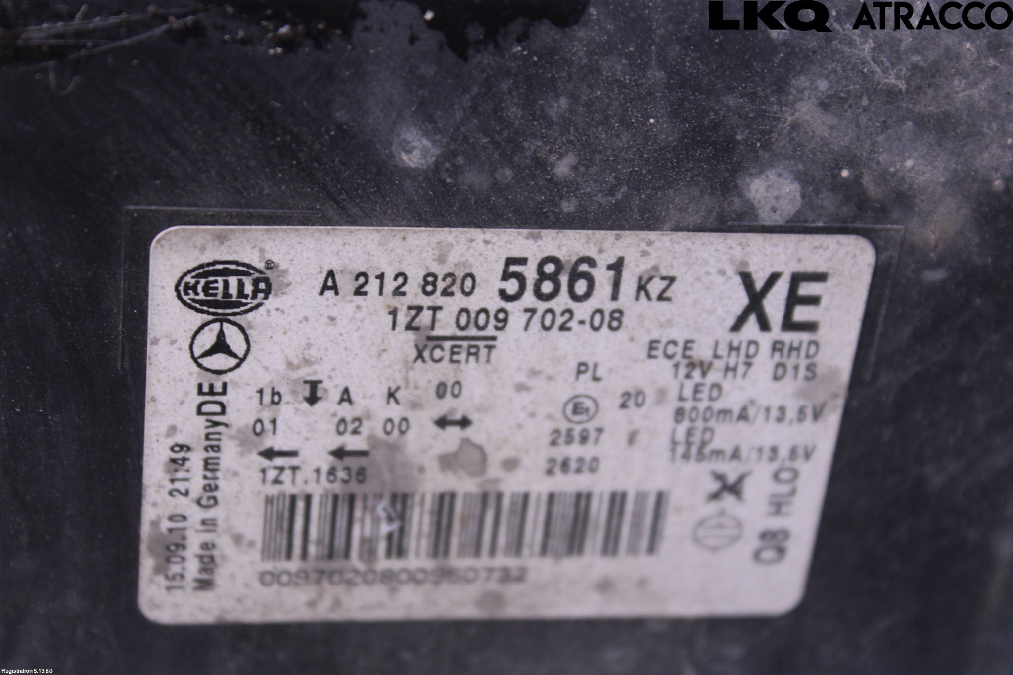 Mercedes-Benz MB E-KLASS (W212) 09-16 Strålkastare Höger