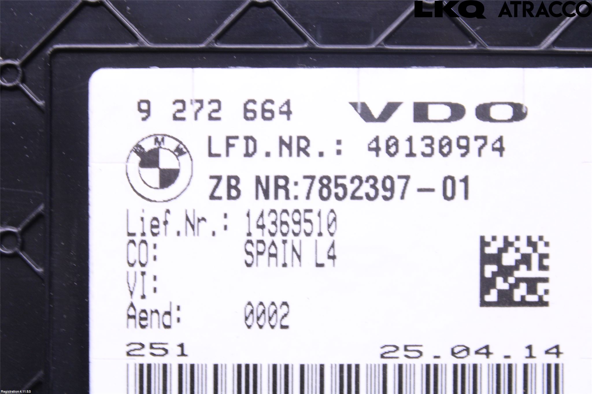 BMW 3 F30/F31/F80 12-19 Instrument Komb