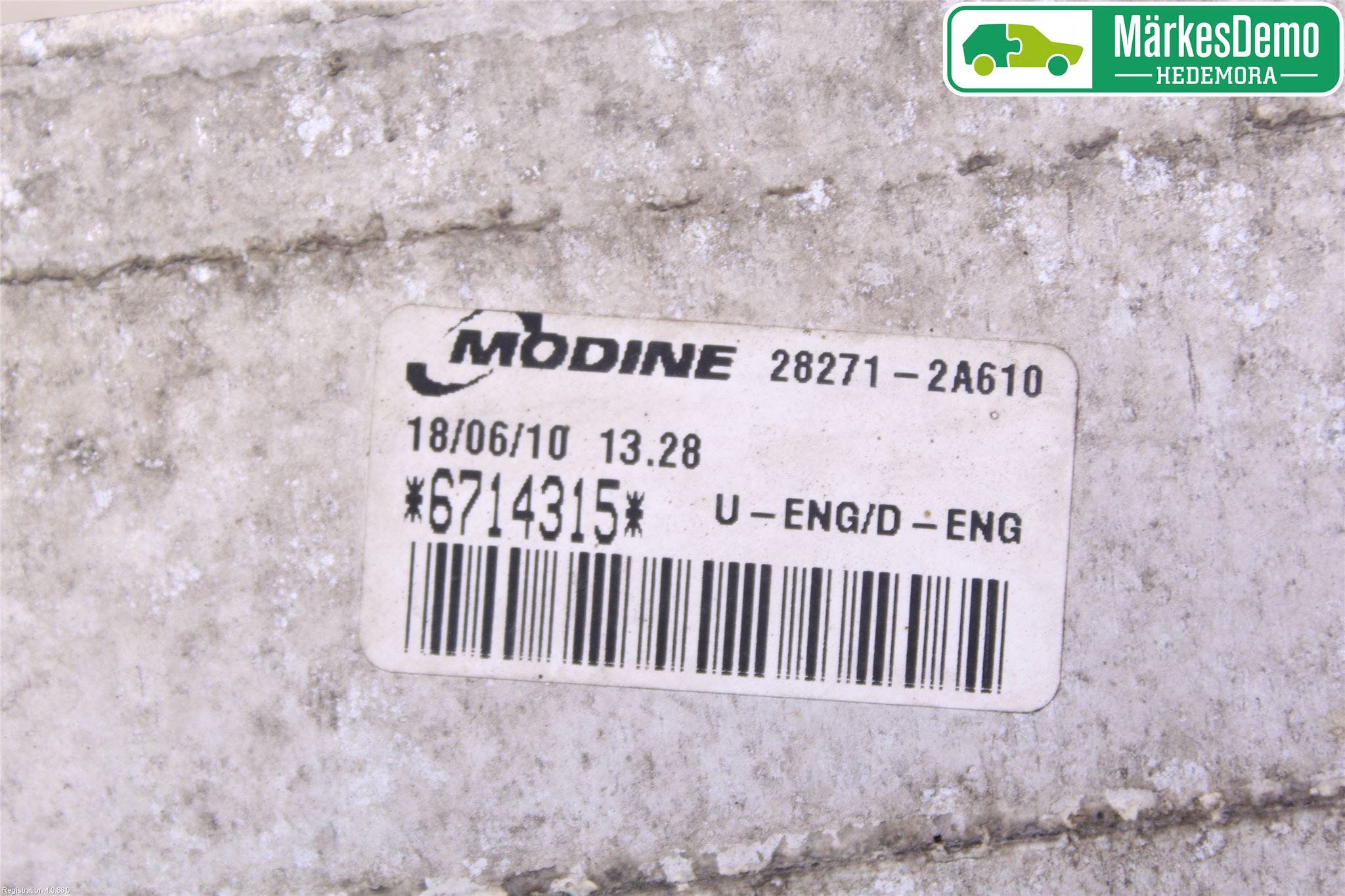 Kia CEED 06-12 Laddluft-Intercooler Kyl