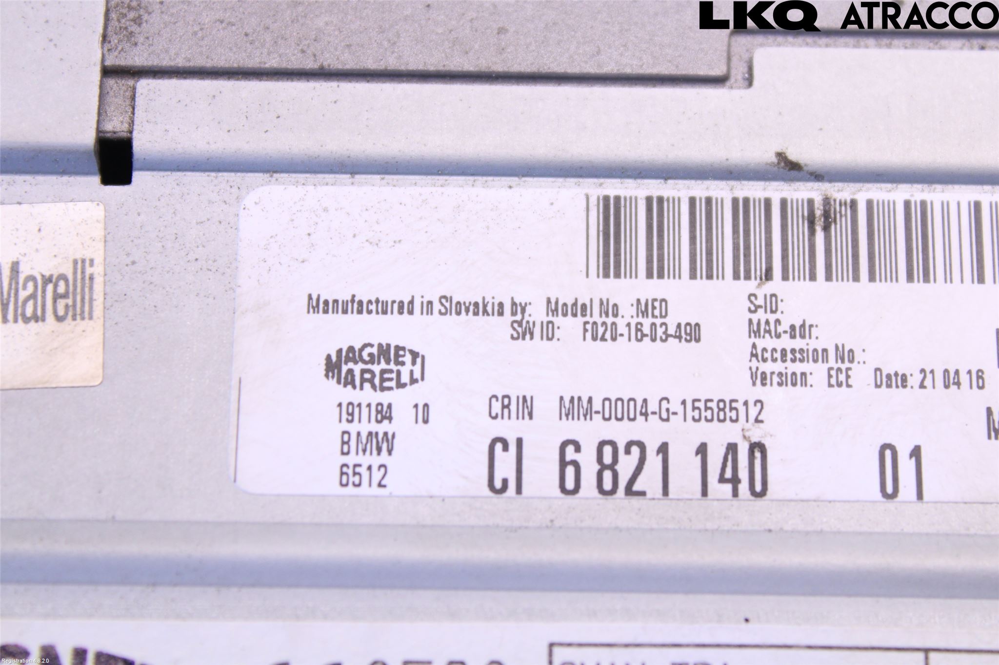 Mini CABRIO F57 16-24 Styrenhet Multimedia