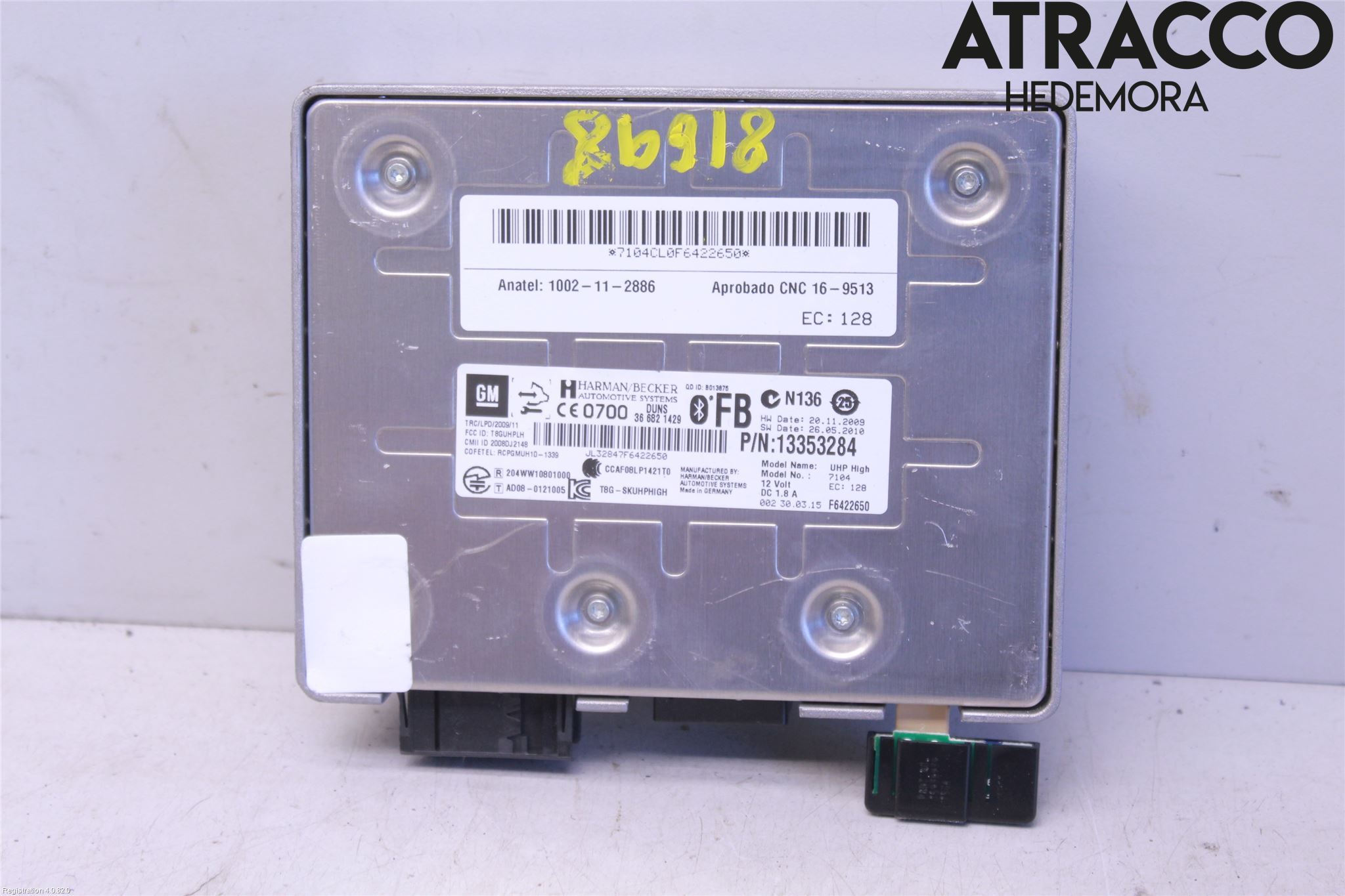 Opel CASCADA 13-19 Styrenhet Tal