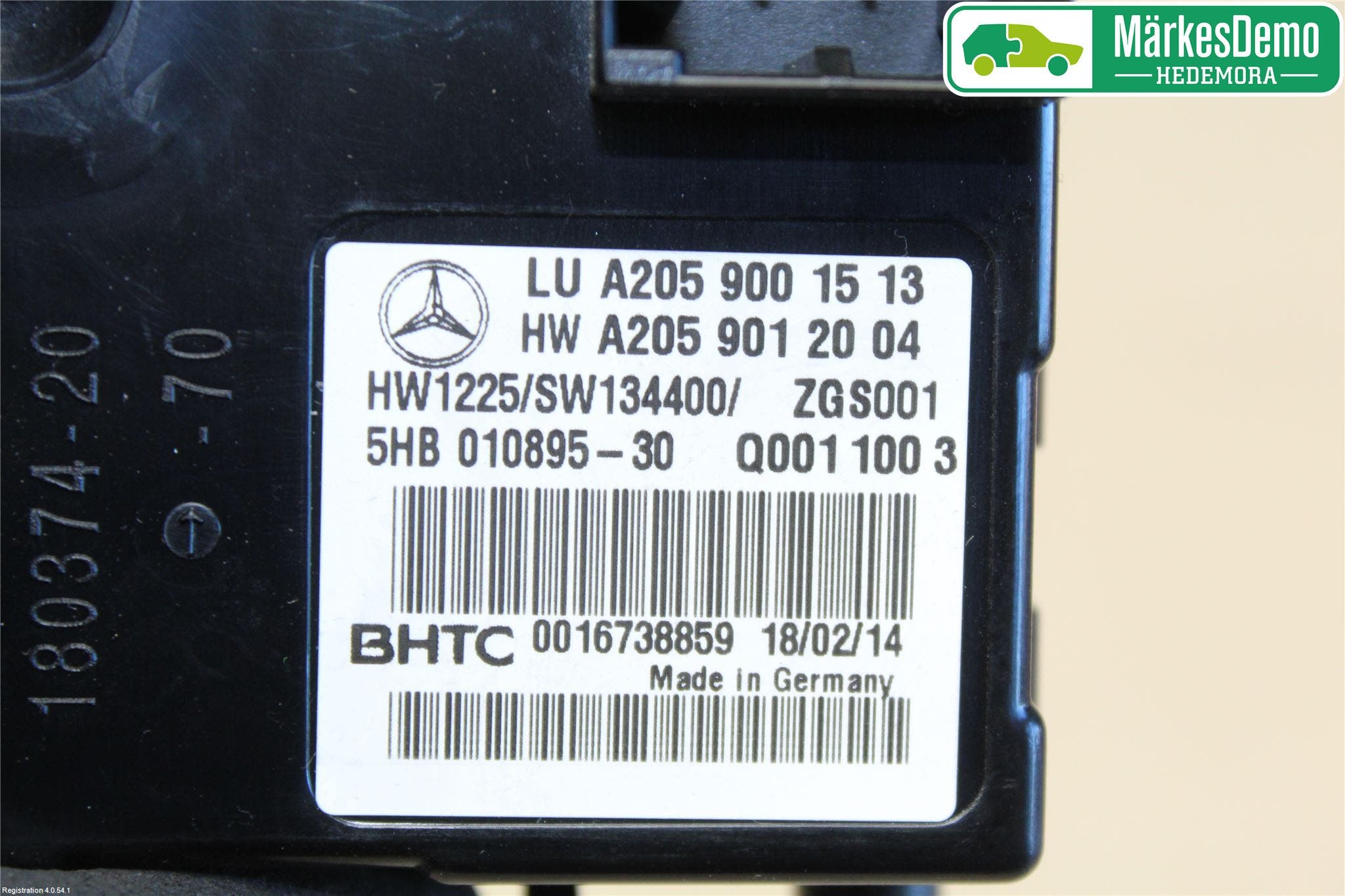 Mercedes-Benz MB C-KLASS (W205) 14-21 Styrenhet CupEvärme