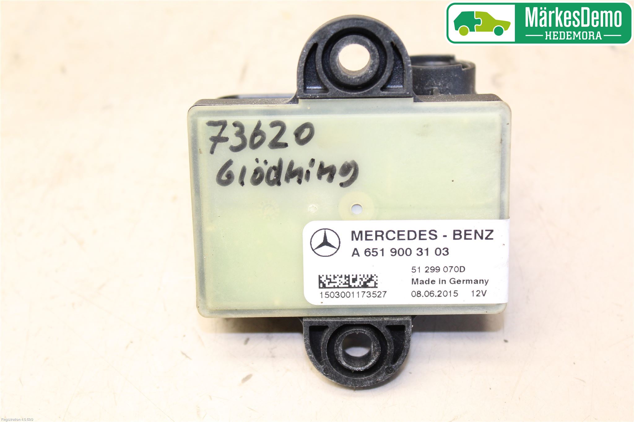Mercedes-Benz MB E-KLASS (W212) 09-16 Relä Glödning Diesel