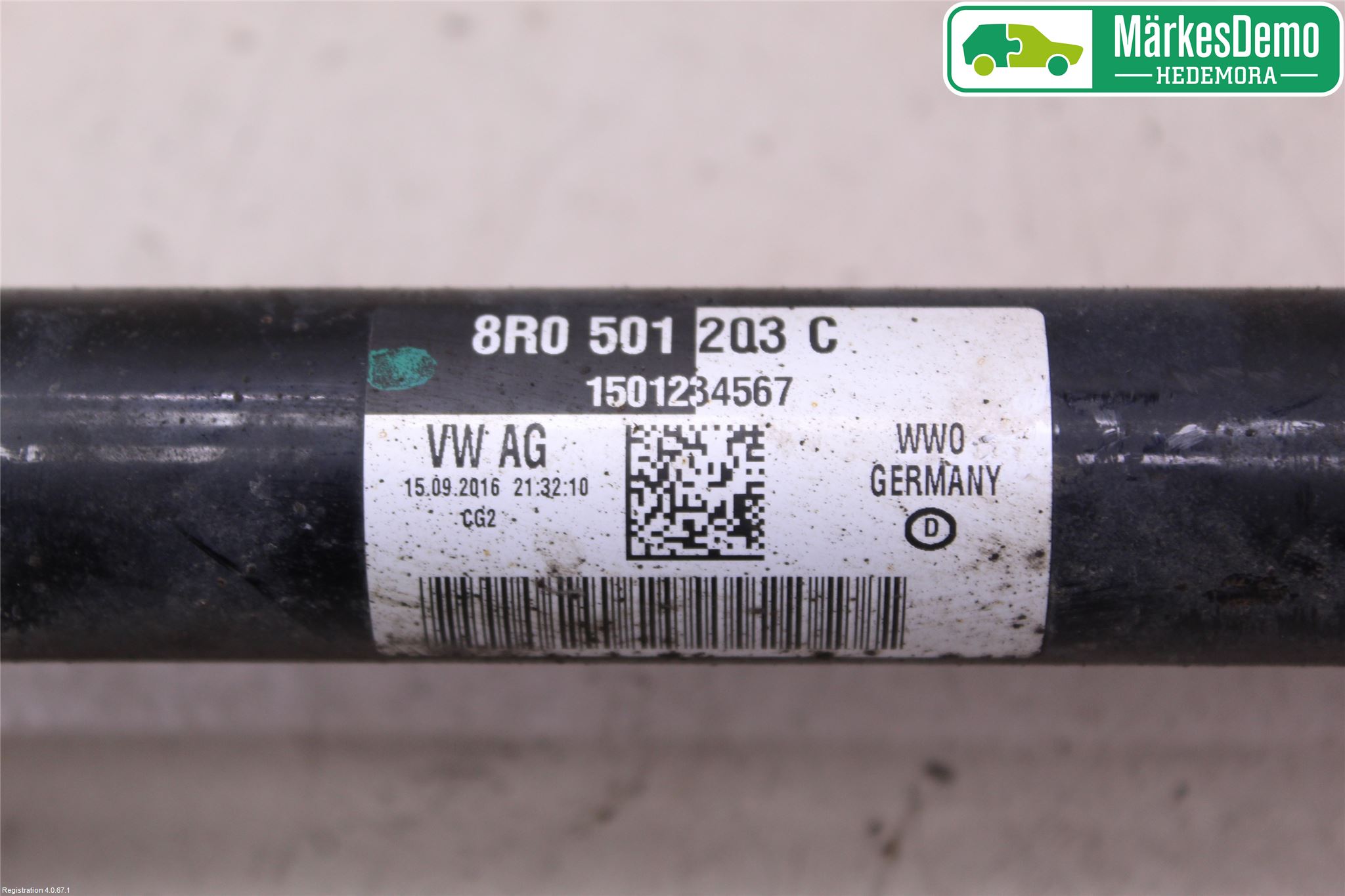 Audi Q5 09-16 Drivaxel Bak Vänster