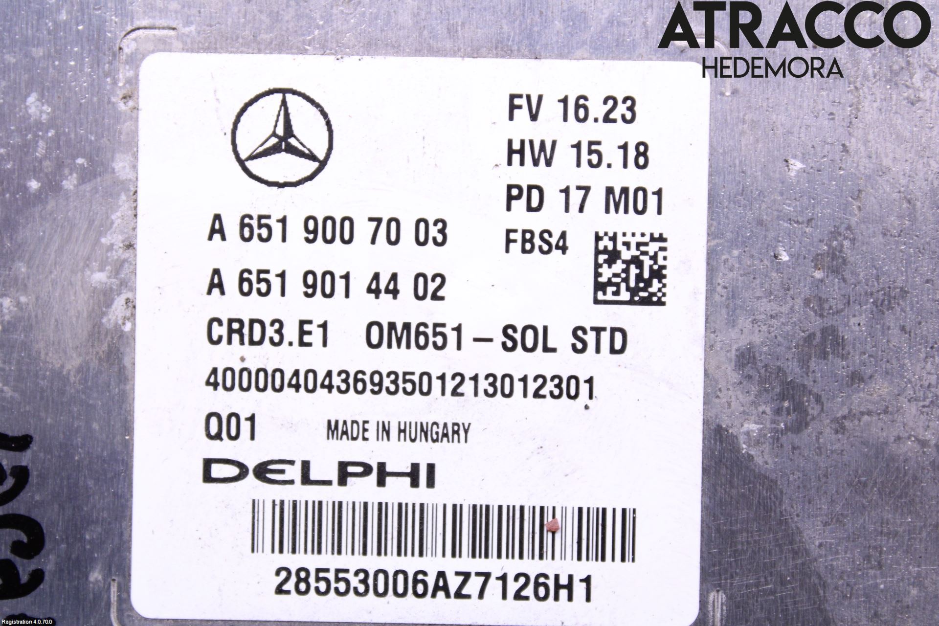 Mercedes-Benz MB CLA-KLASS (C117/X117) 13-19 Styrenhet Inspump Diesel