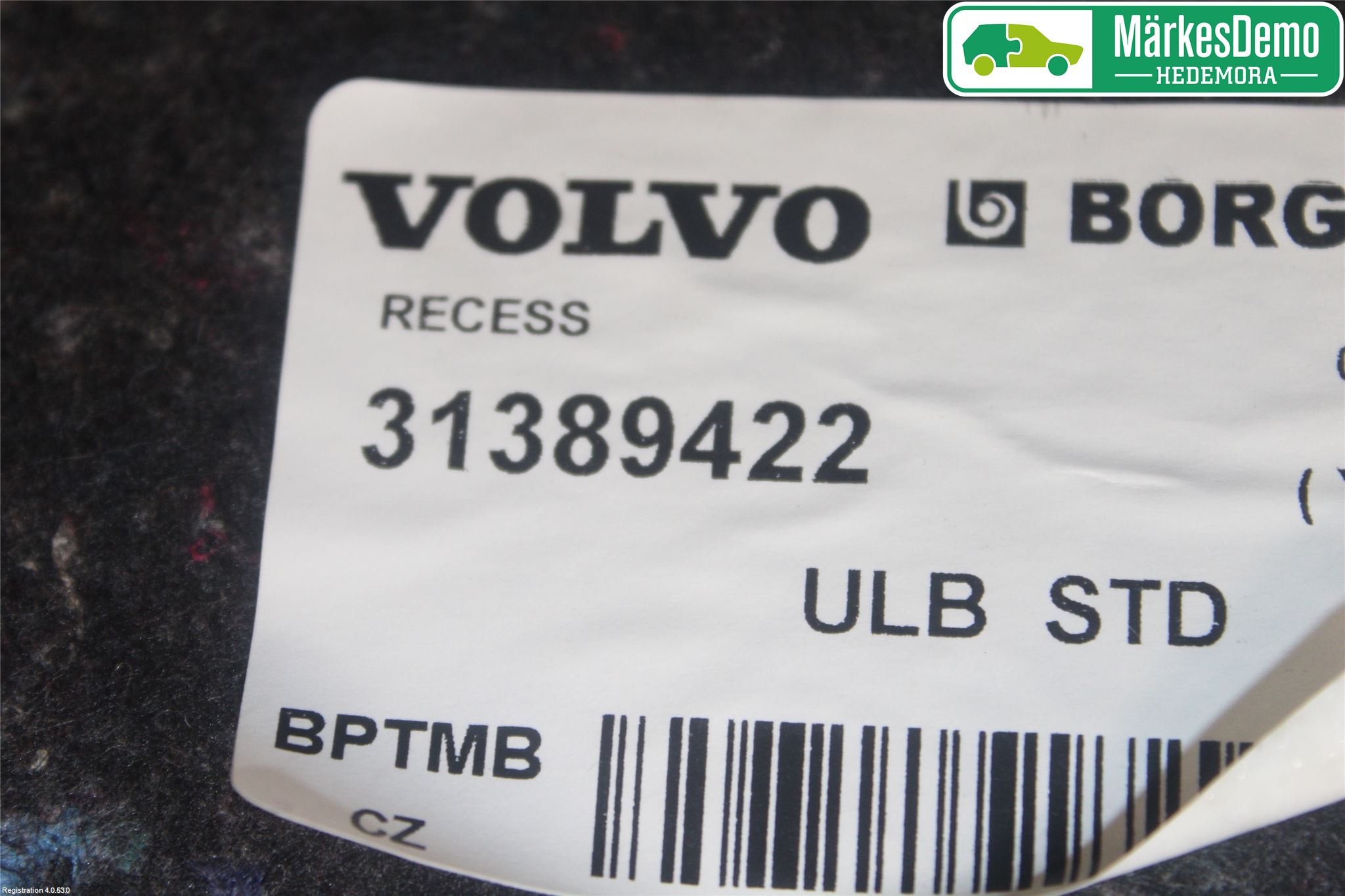 Volvo XC60 09-13 Bagage Golv