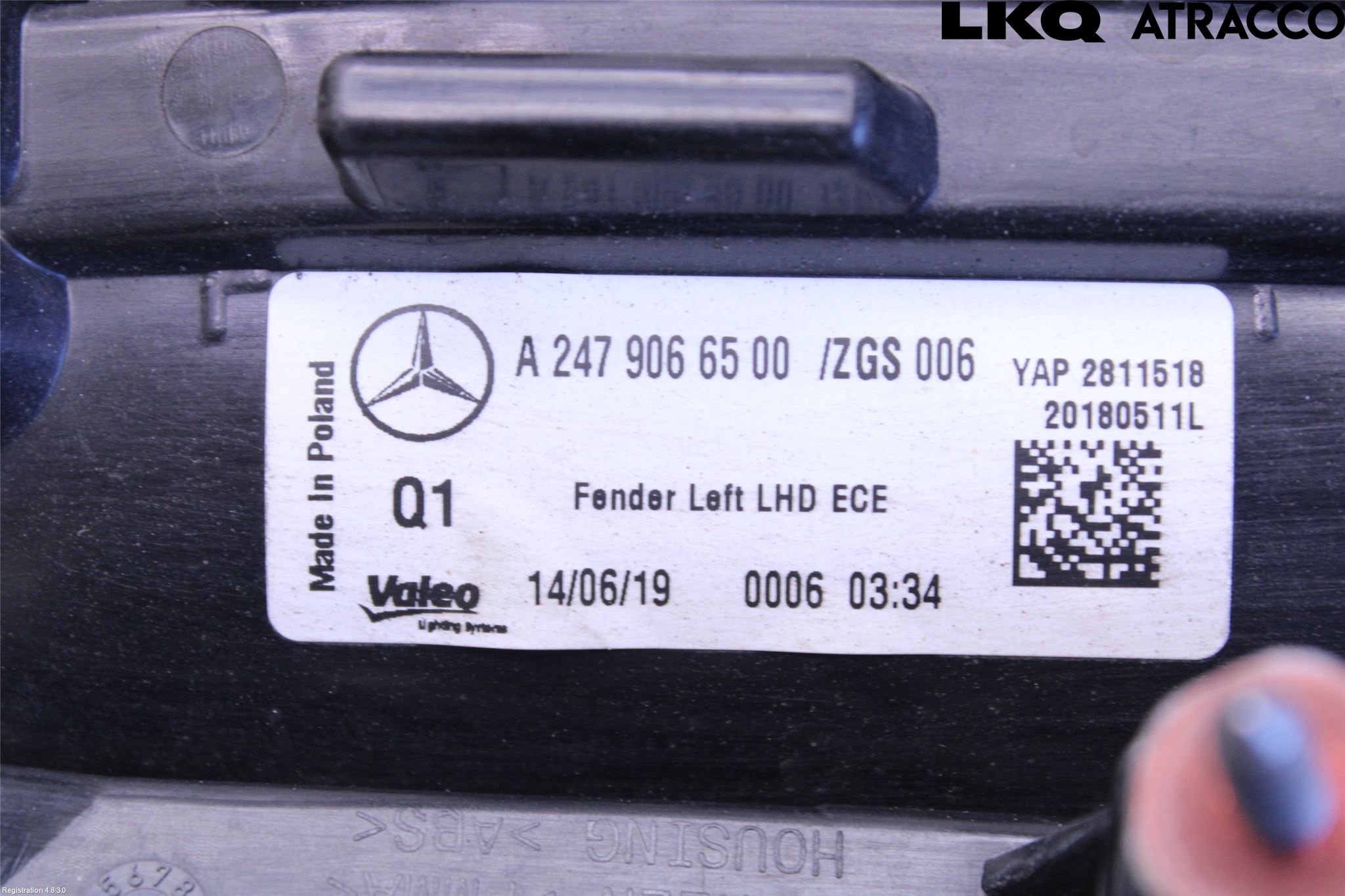 Mercedes-Benz MB B-KLASS (W247) 19- Bakljus Vänster
