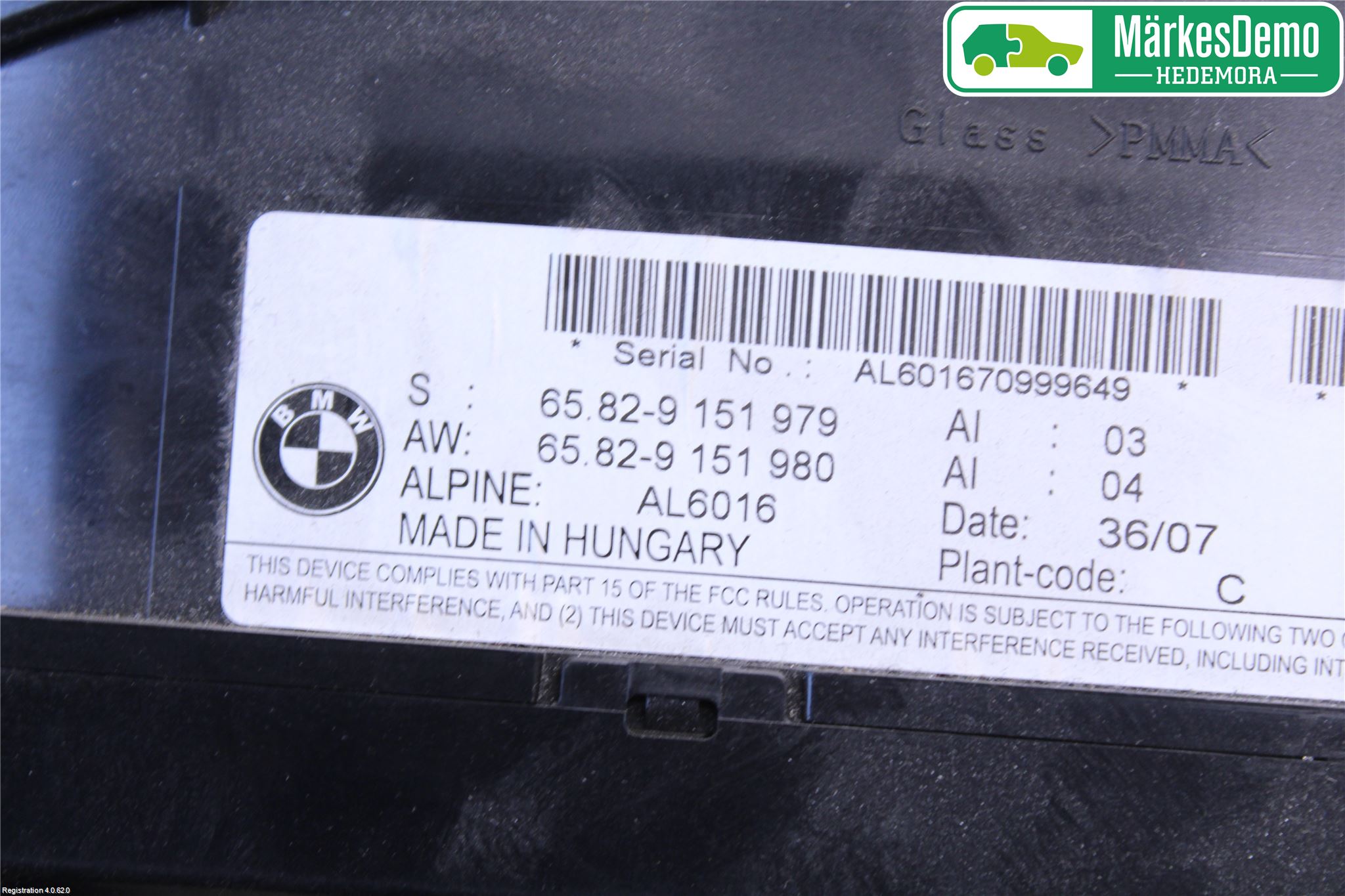 BMW 3 E90/91 SED/TOU 05-12 Multifunktionsdisplay