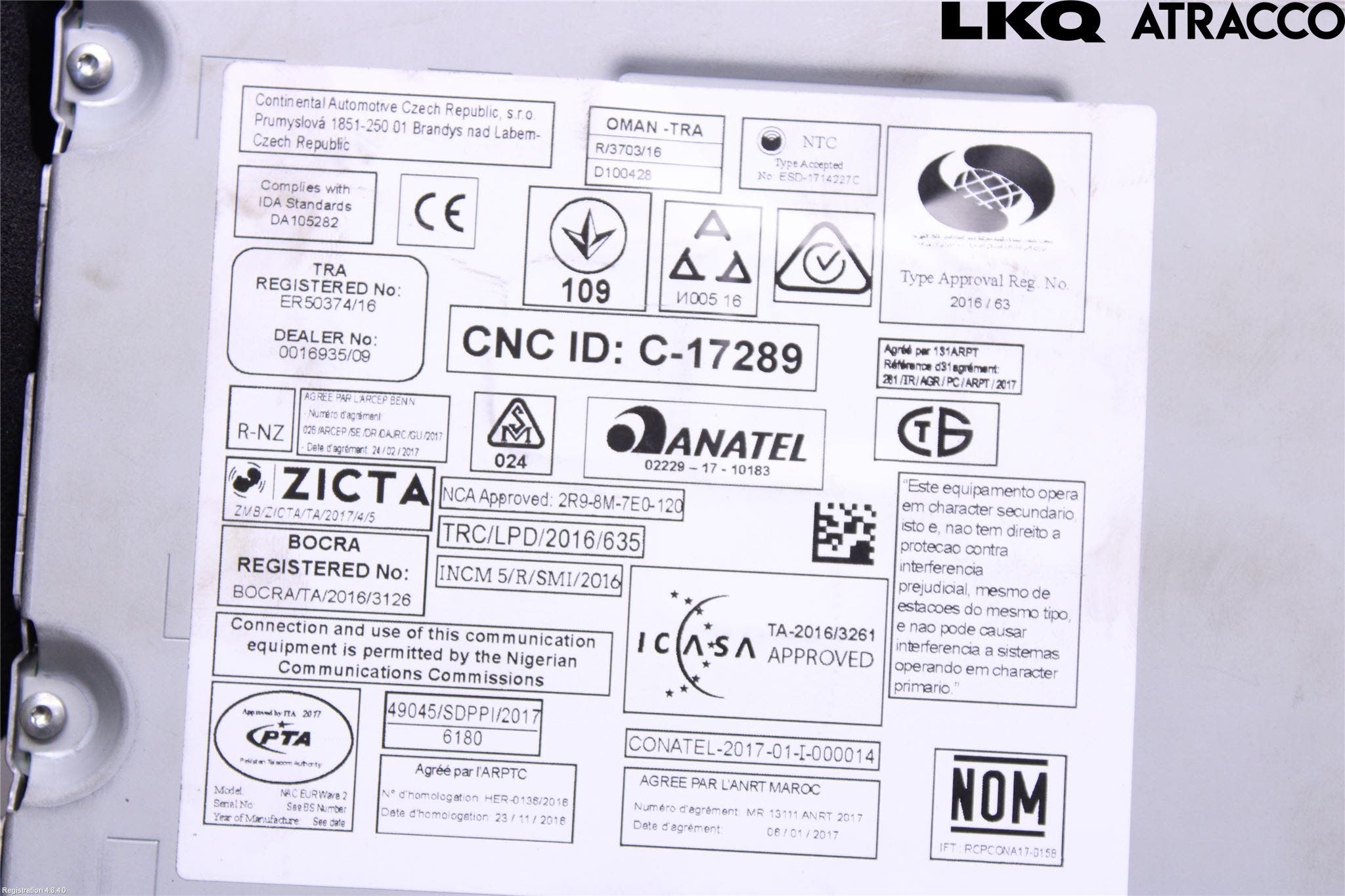 Citroen C4 GRAND PICASSO 14-18 Cd Radio - Multimediapanel