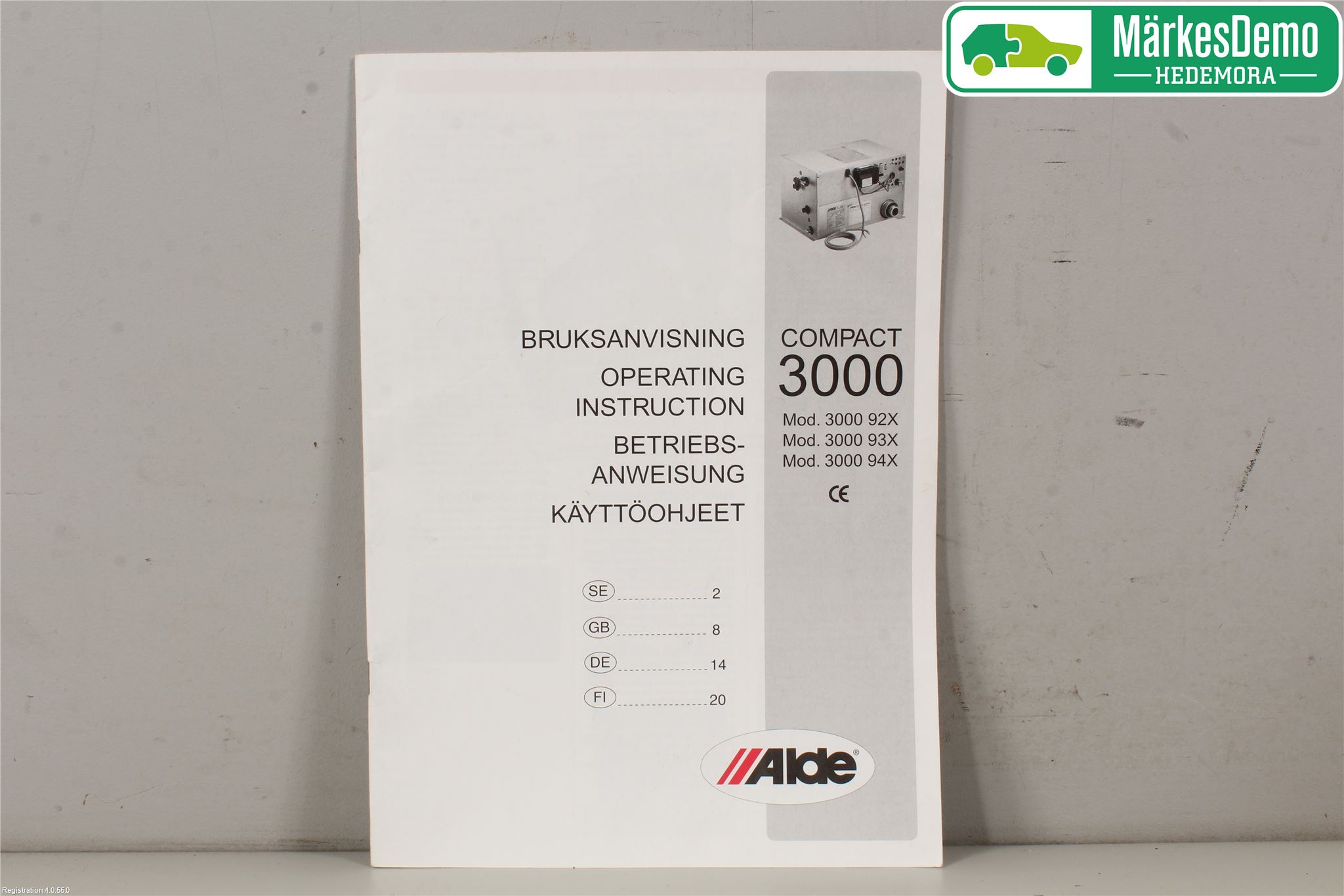 Husbil, husvagn HUSVAGN ADRIA Instruktionsbok