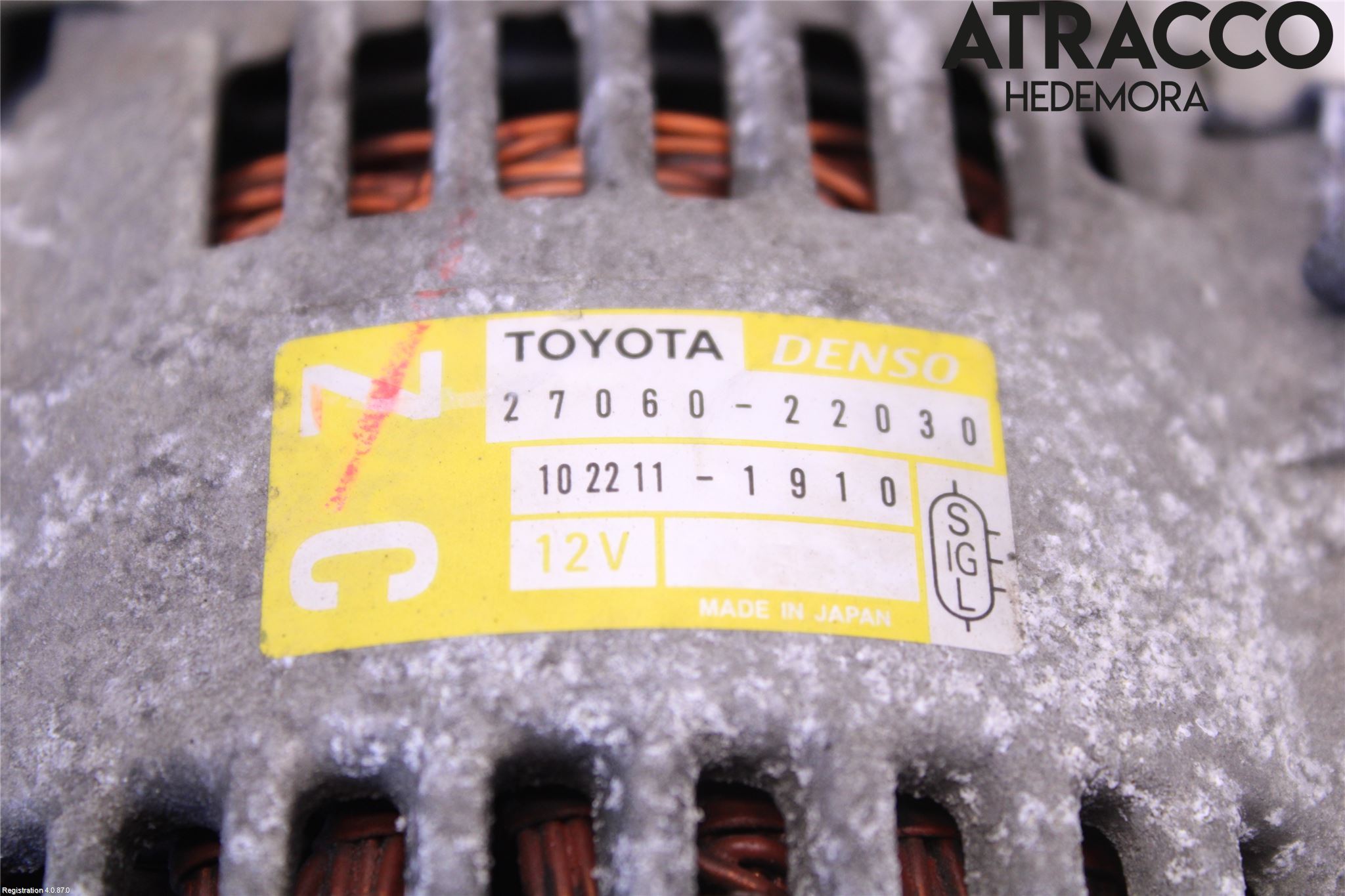 Toyota COROLLA 02-07 Generator