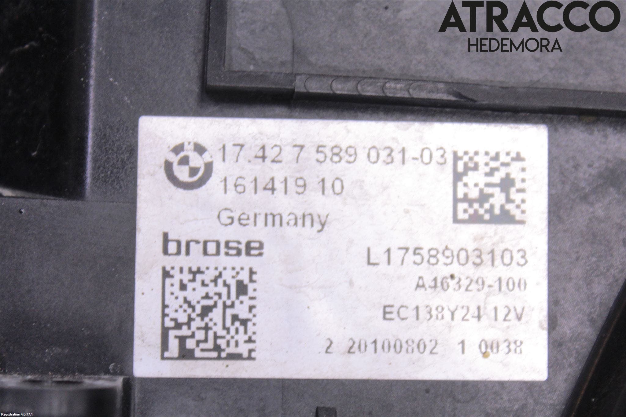 BMW 5 F10/F11/F18 09-17 Kylfläkt El