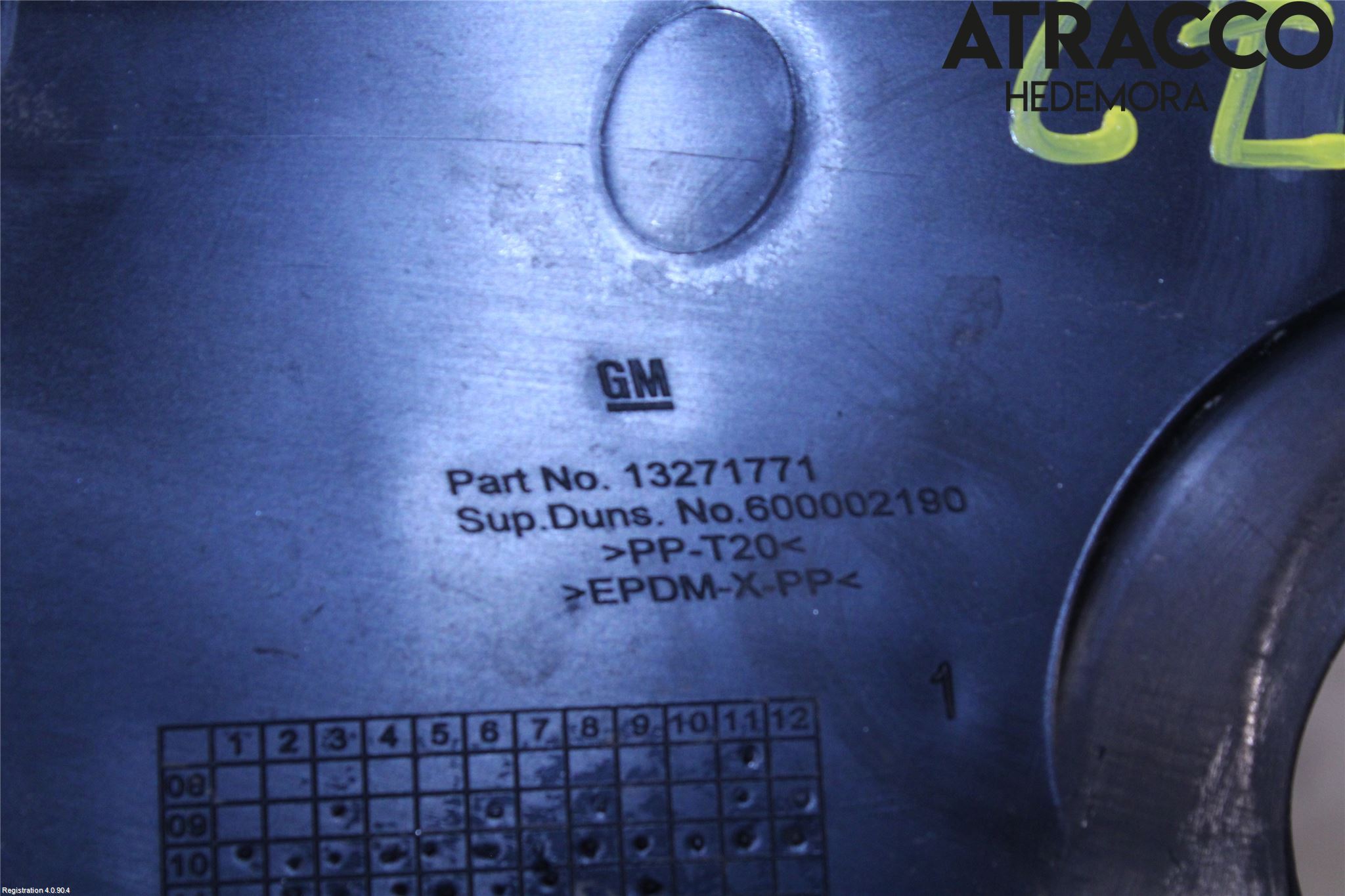 Opel MERIVA B 10-17 Torpedplåt-Torpedplast