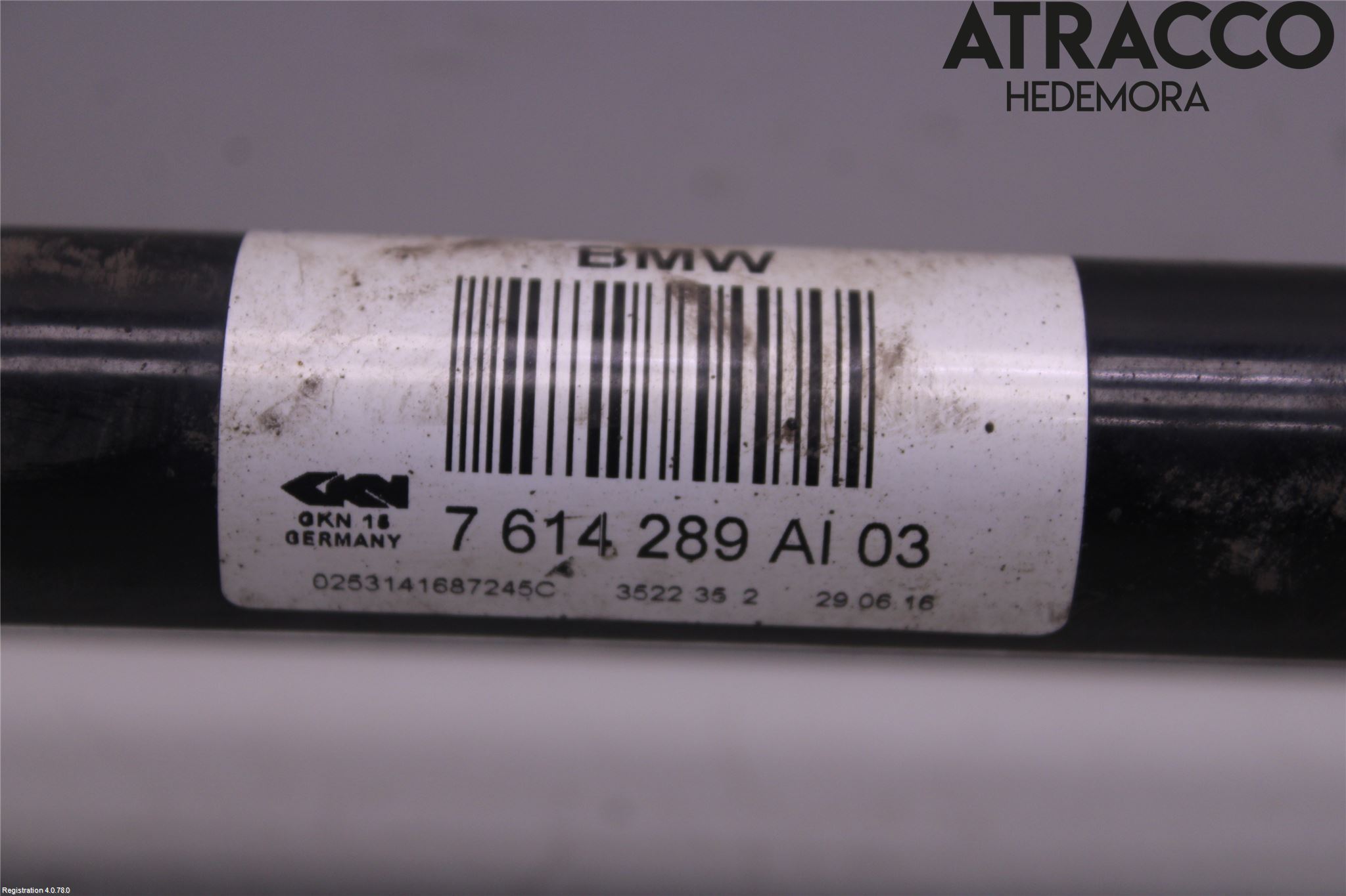 BMW 5 F10/F11/F18 09-17 Drivaxel Bak Vänster
