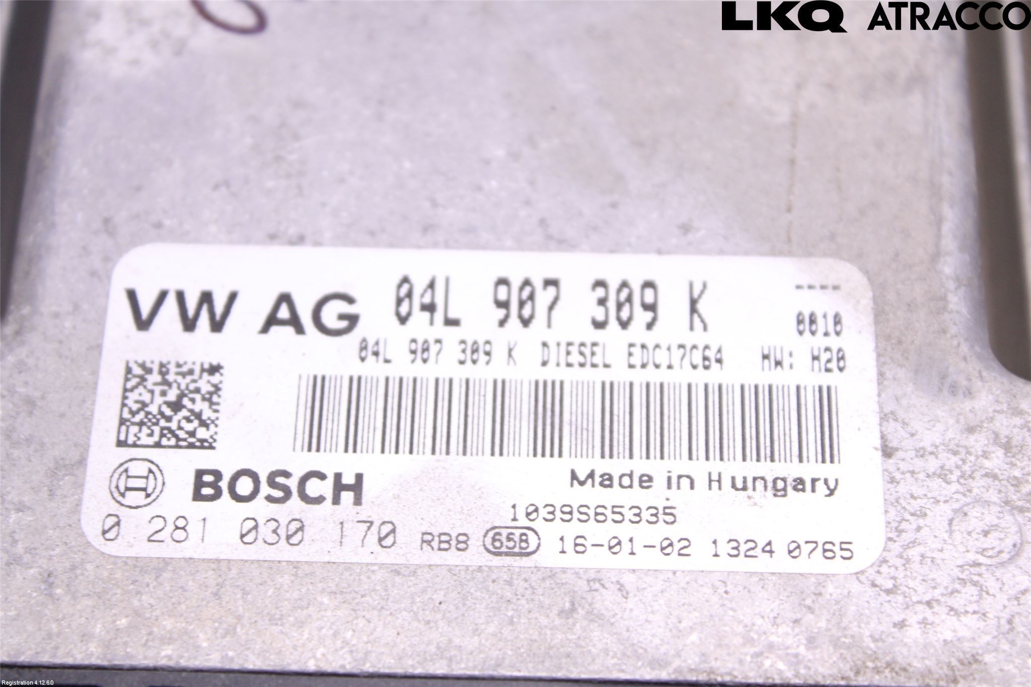 Volkswagen VW CADDY 16-20 Styrenhet Inspump Diesel